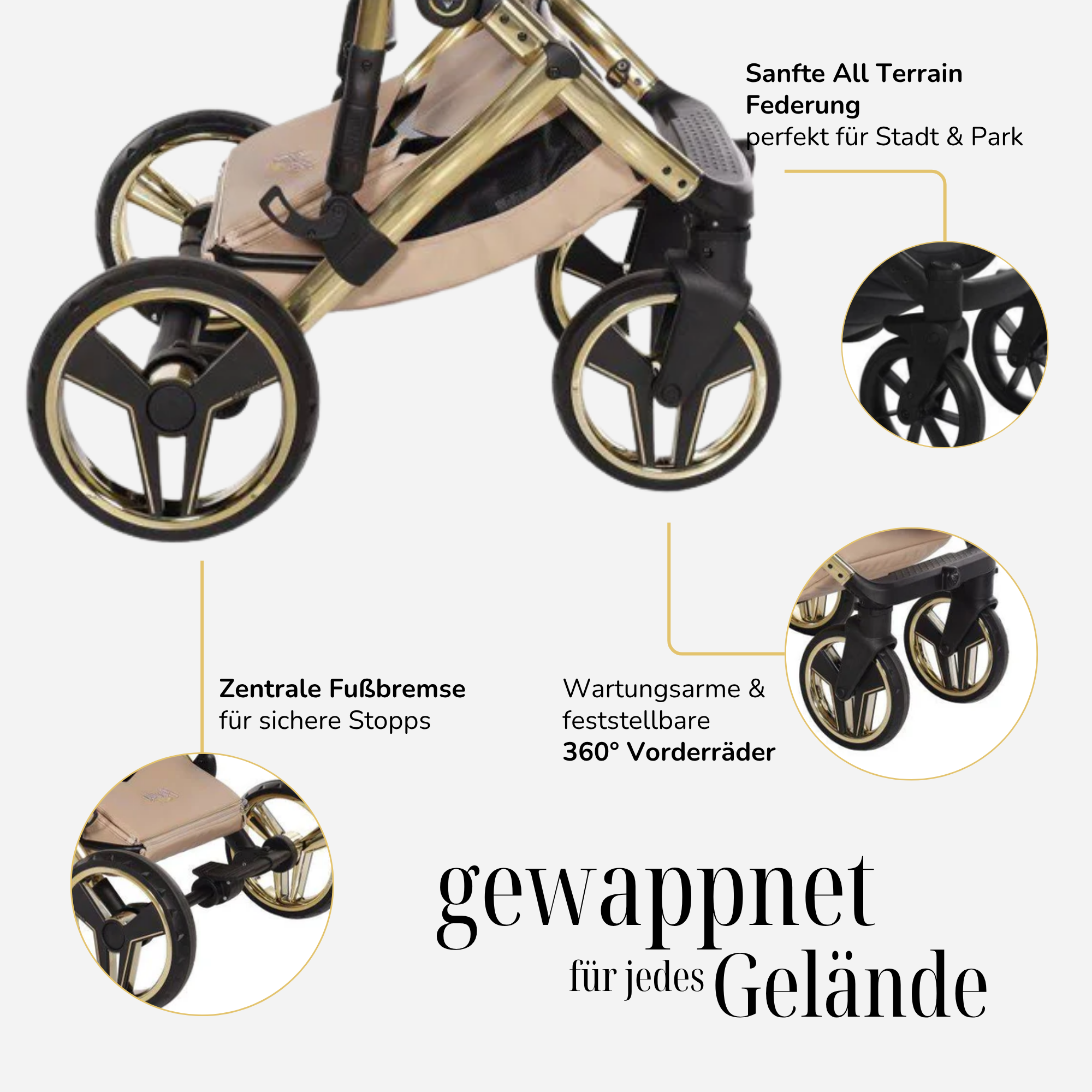 JUNAMA Kombikinderwagen Diamond Candy Premium