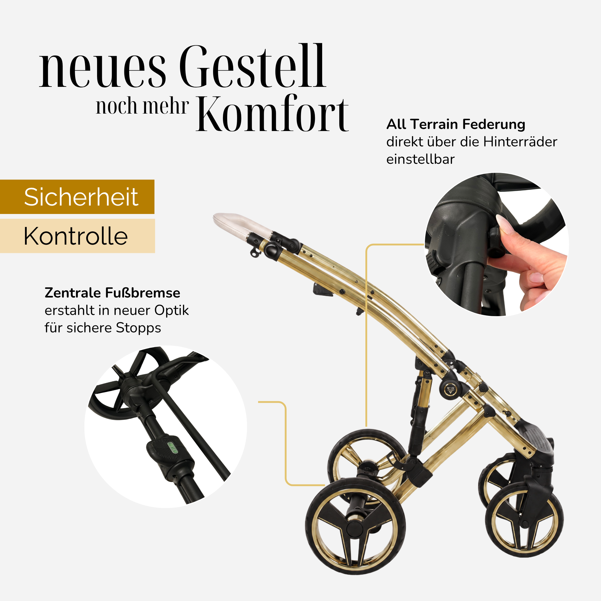 JUNAMA Kombikinderwagen Diamond Candy Premium
