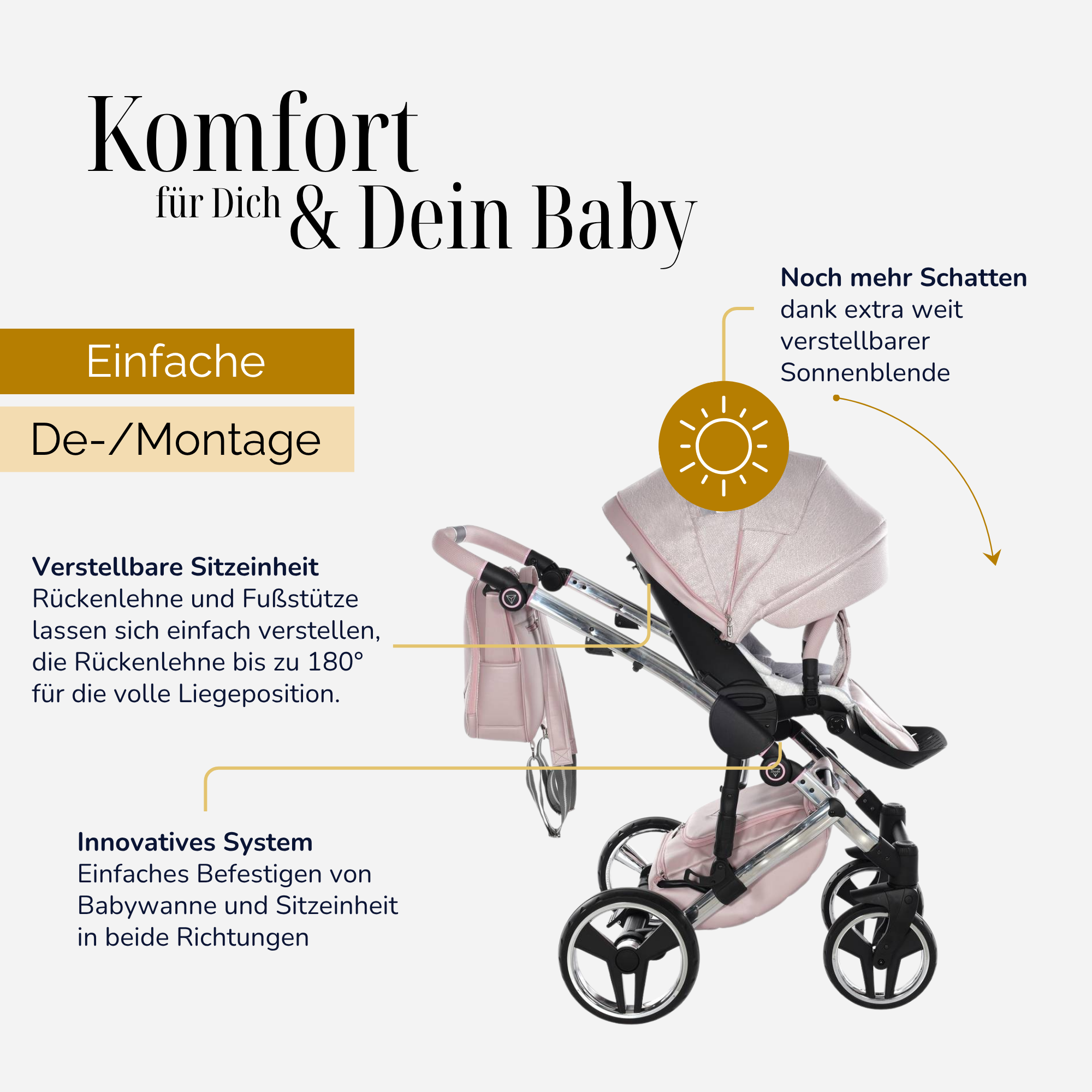 JUNAMA Kombikinderwagen Diamond Dolce