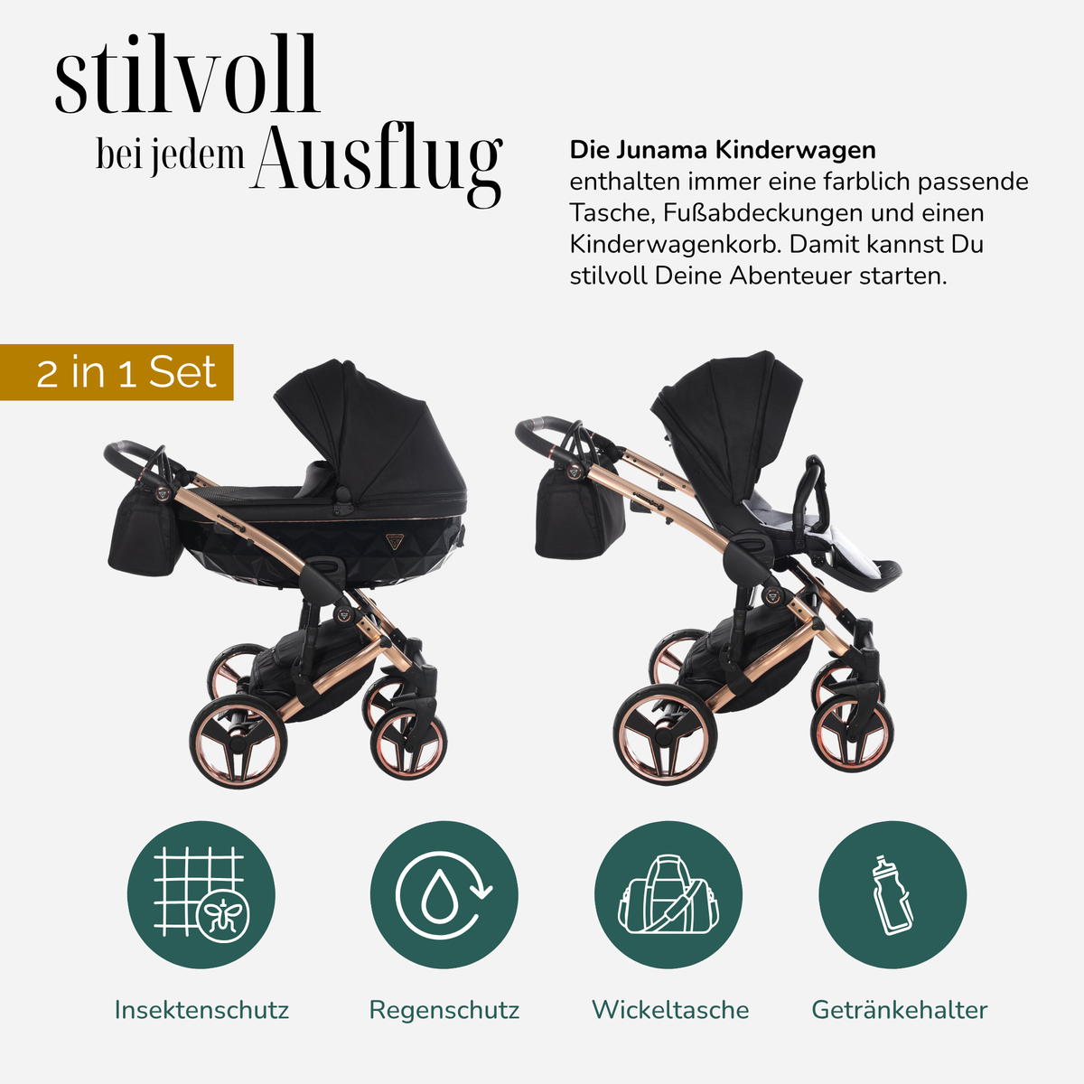 JUNAMA Kombikinderwagen Diamond S-Line