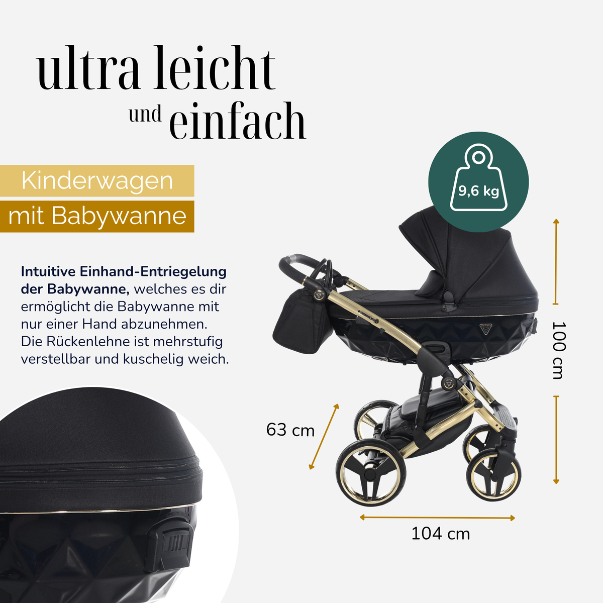 JUNAMA Kombikinderwagen Diamond S-Line