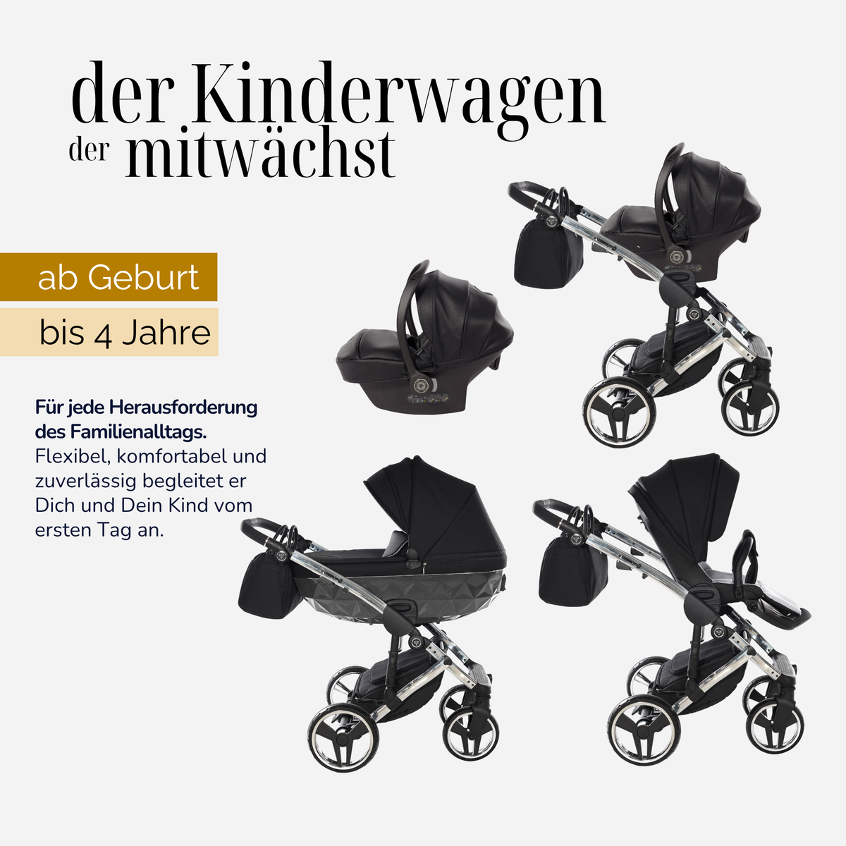 JUNAMA Kombikinderwagen Diamond S-Line
