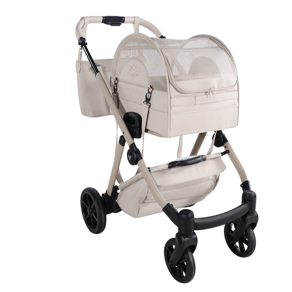 JUNAMA 2-in-1 Hunde Buggy und Trägerbox