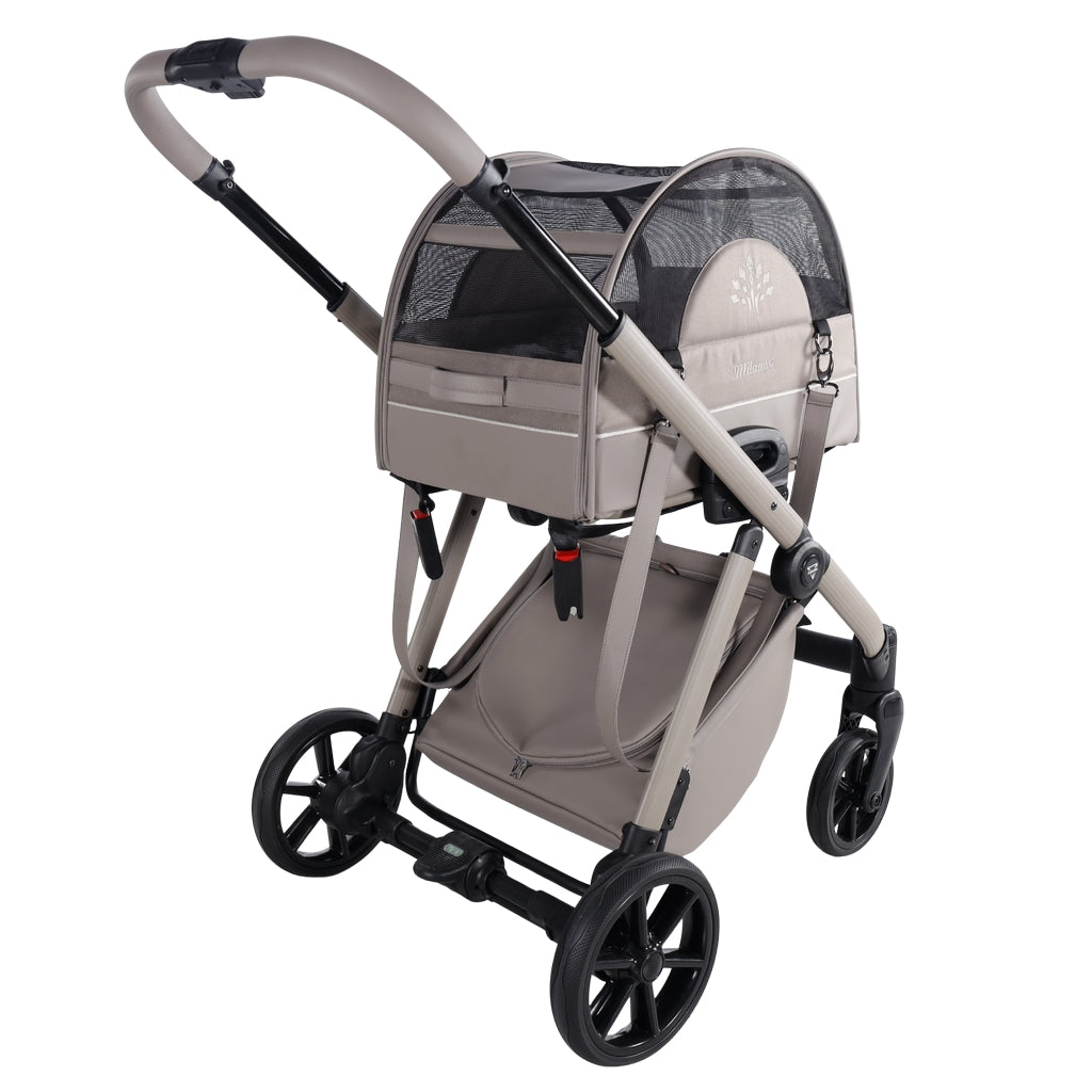 JUNAMA 2-in-1 Hunde Buggy und Trägerbox