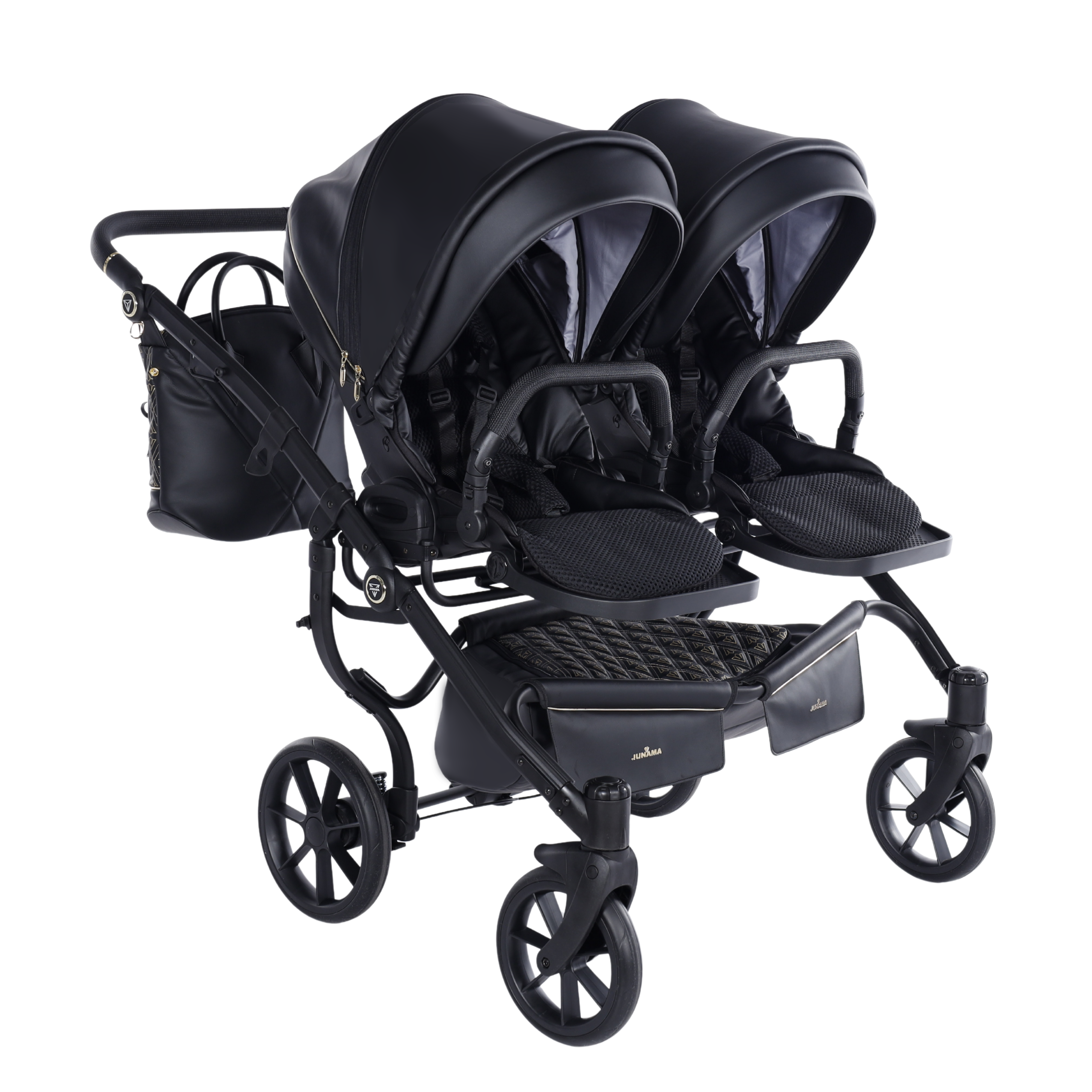 JUNAMA Zwillingskinderwagen Duo Art Deco