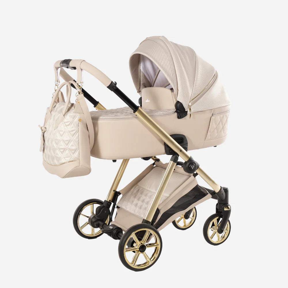 JUNAMA Ellegante Lamé Kinderwagen: Stilvoll unterwegs ab Geburt