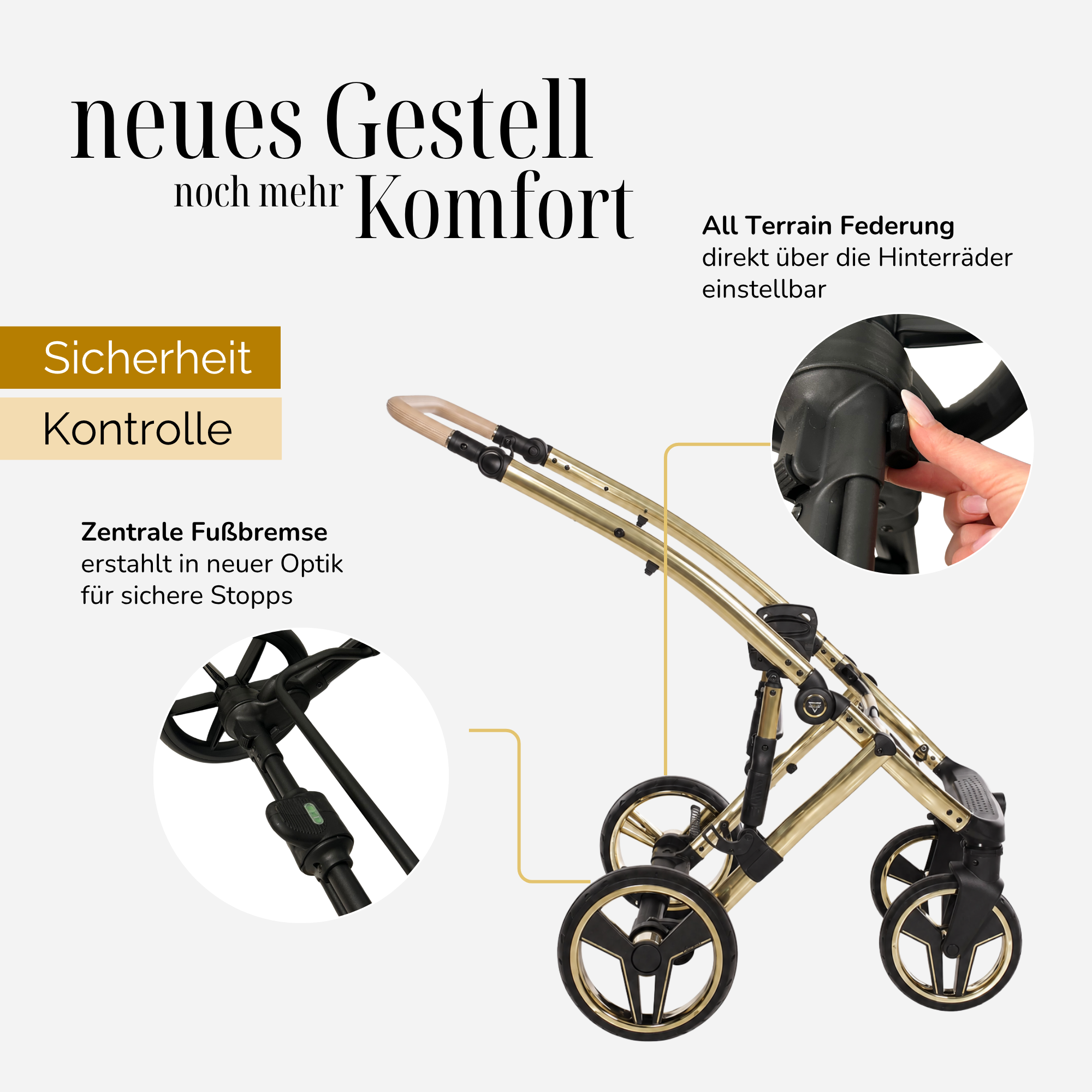 JUNAMA Kombikinderwagen Diamond Candy Premium