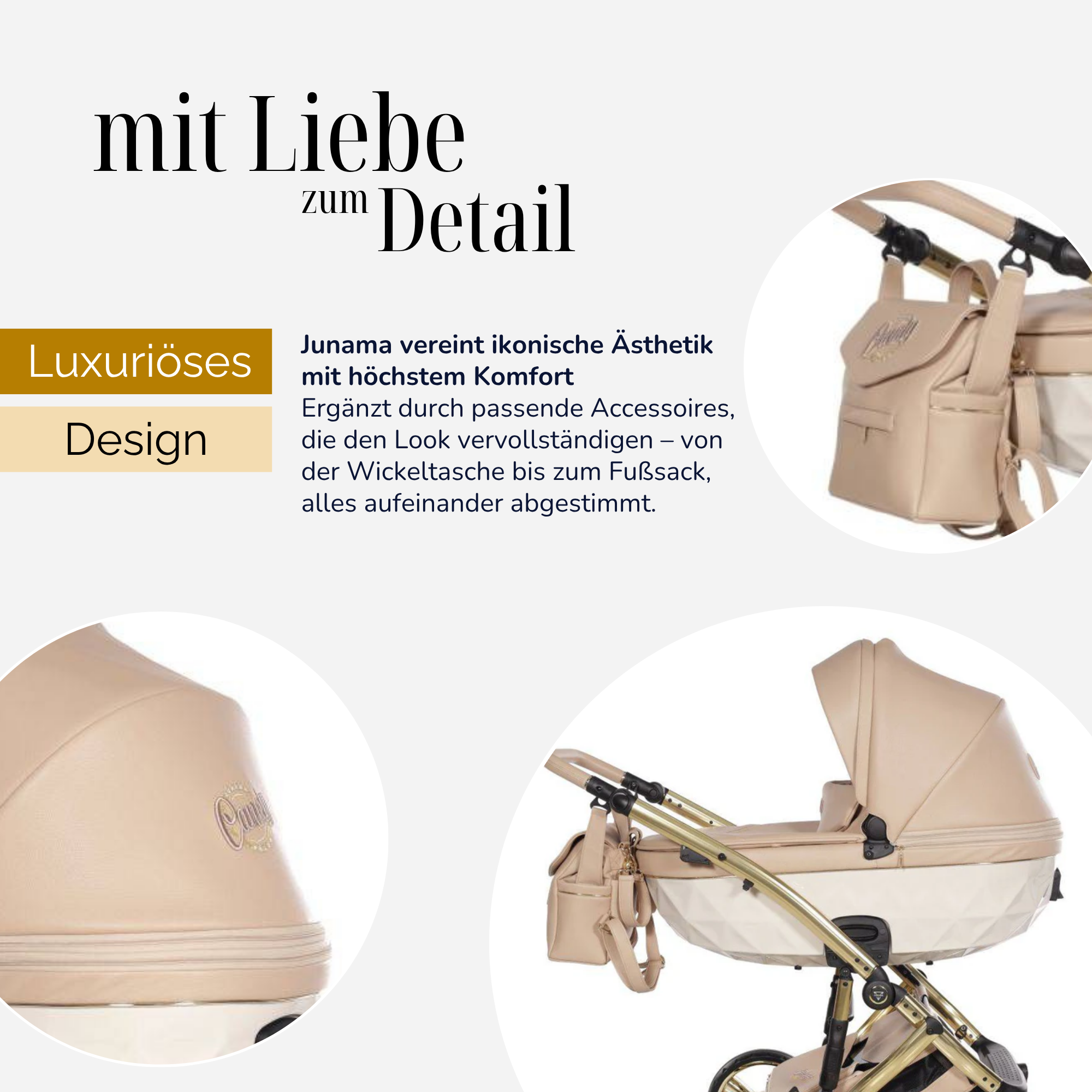 JUNAMA Kombikinderwagen Diamond Candy Premium