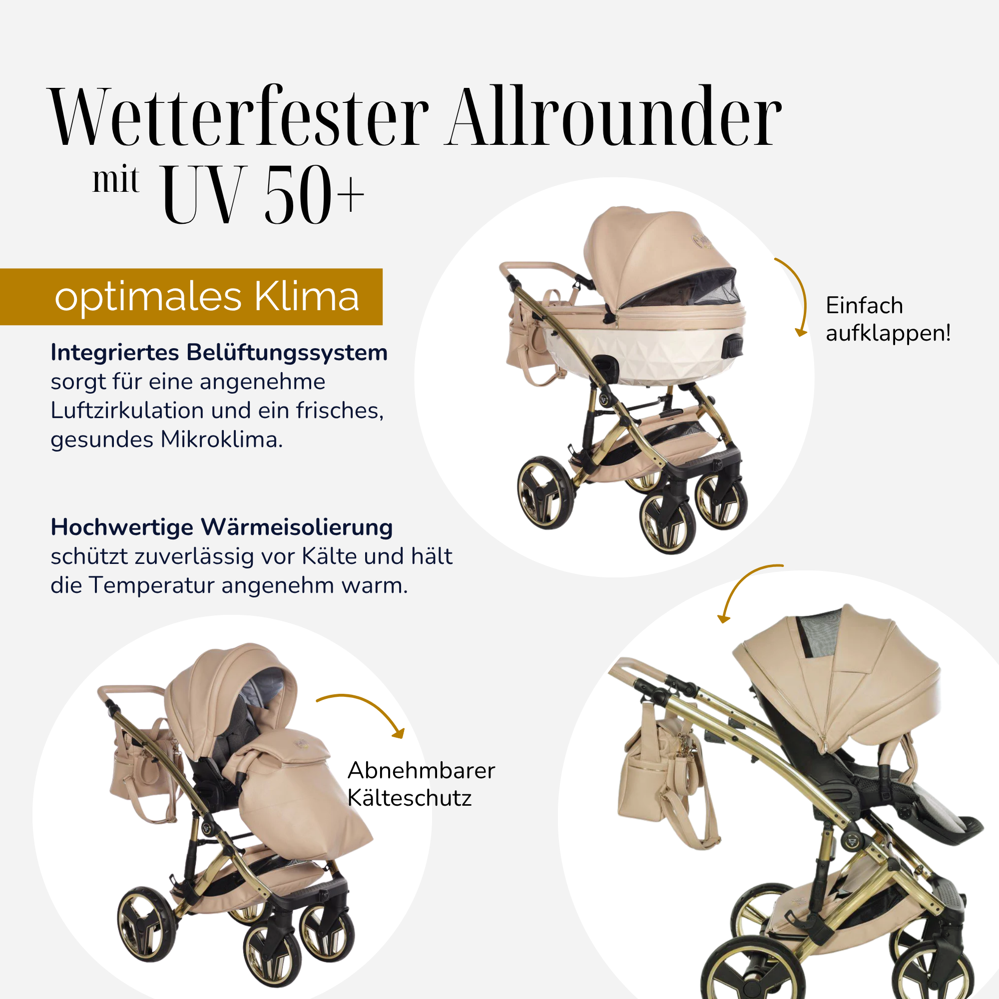 JUNAMA Kombikinderwagen Diamond Candy Premium
