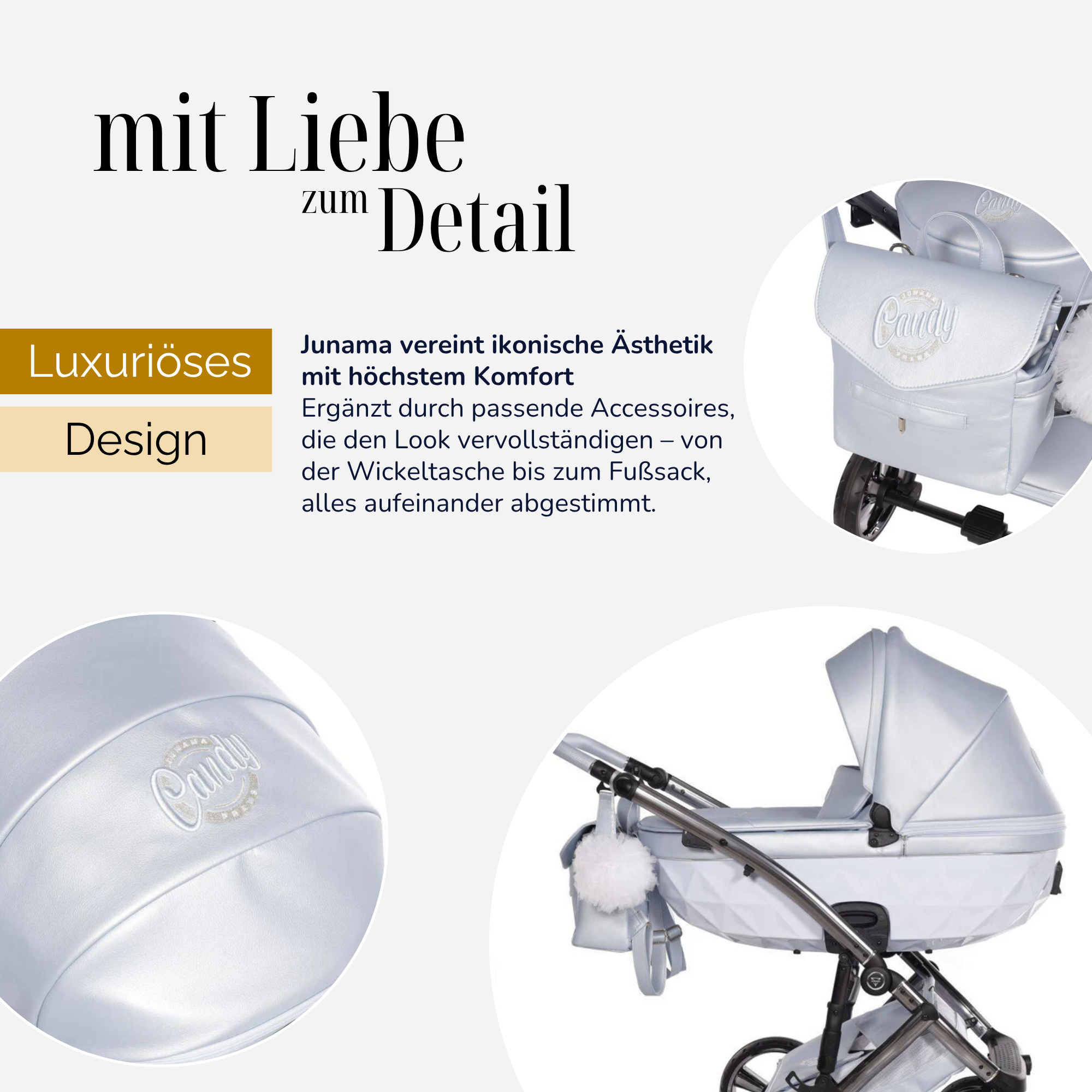 JUNAMA Kombikinderwagen Diamond Candy Premium