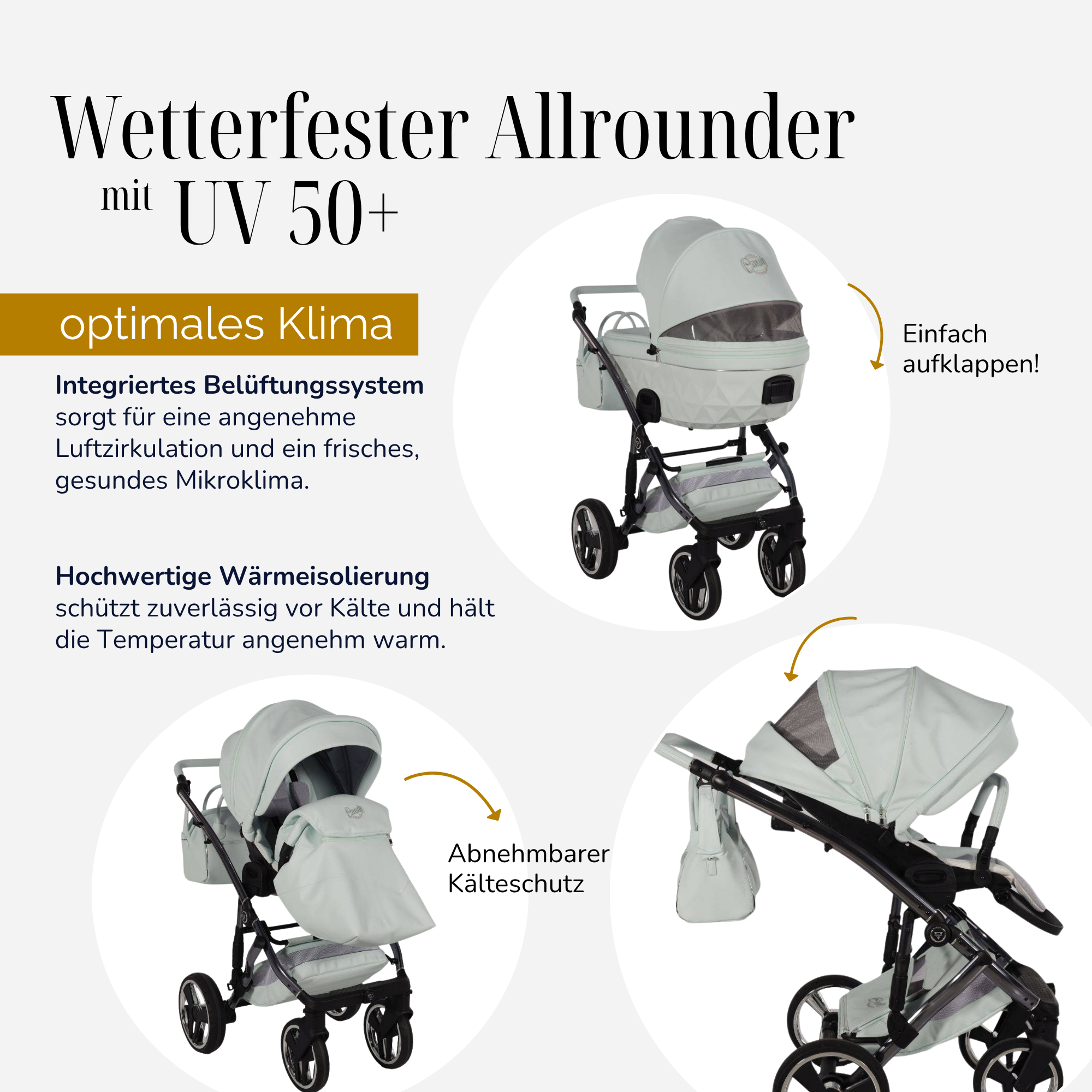 JUNAMA Kombikinderwagen Diamond Candy Premium
