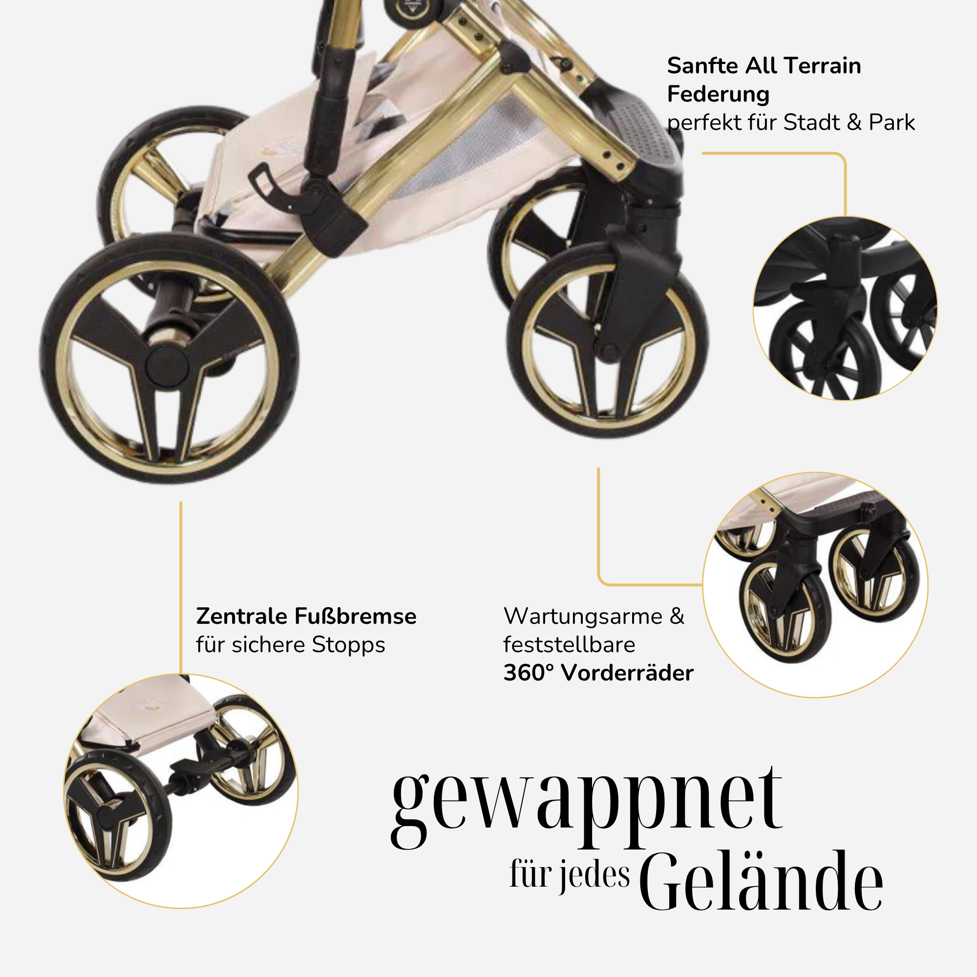 JUNAMA Kombikinderwagen Diamond Candy Premium