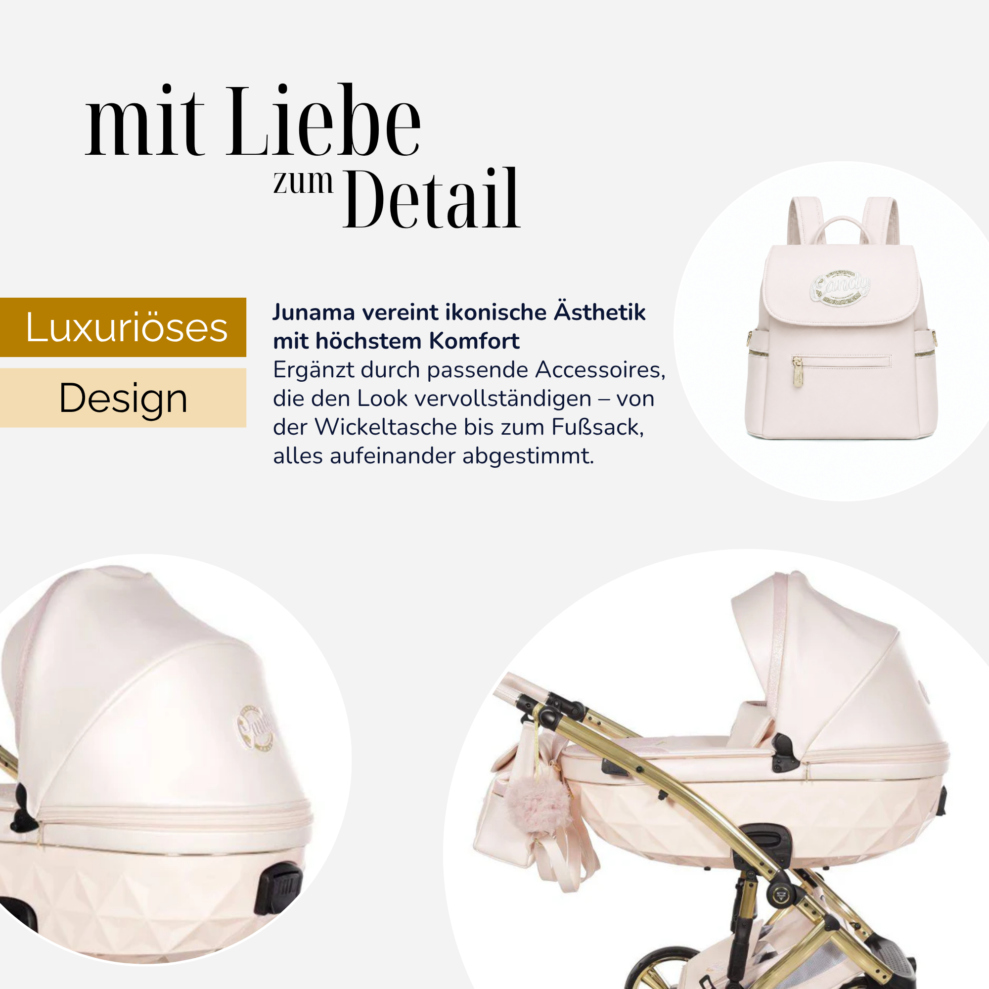 JUNAMA Kombikinderwagen Diamond Candy Premium