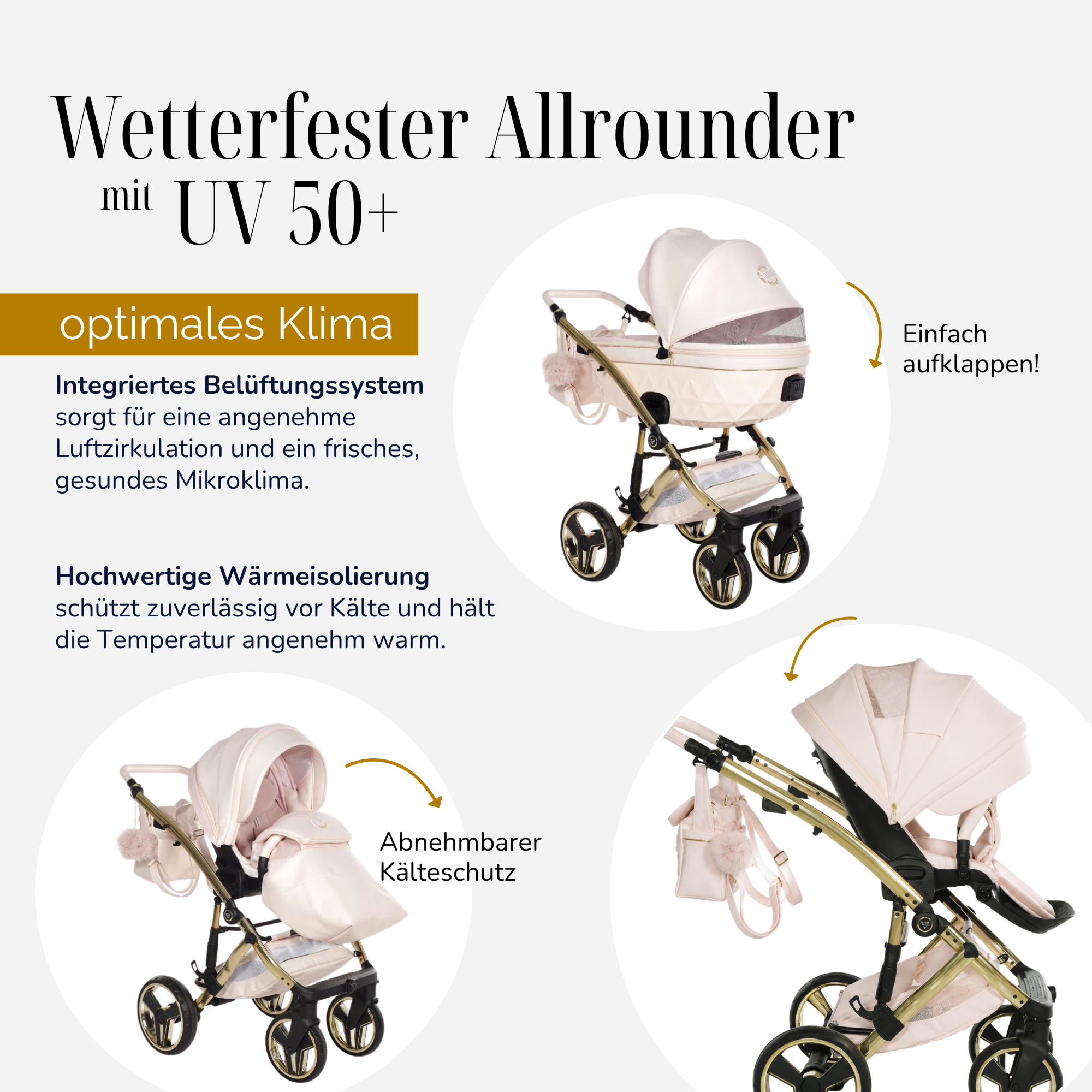 JUNAMA Kombikinderwagen Diamond Candy Premium