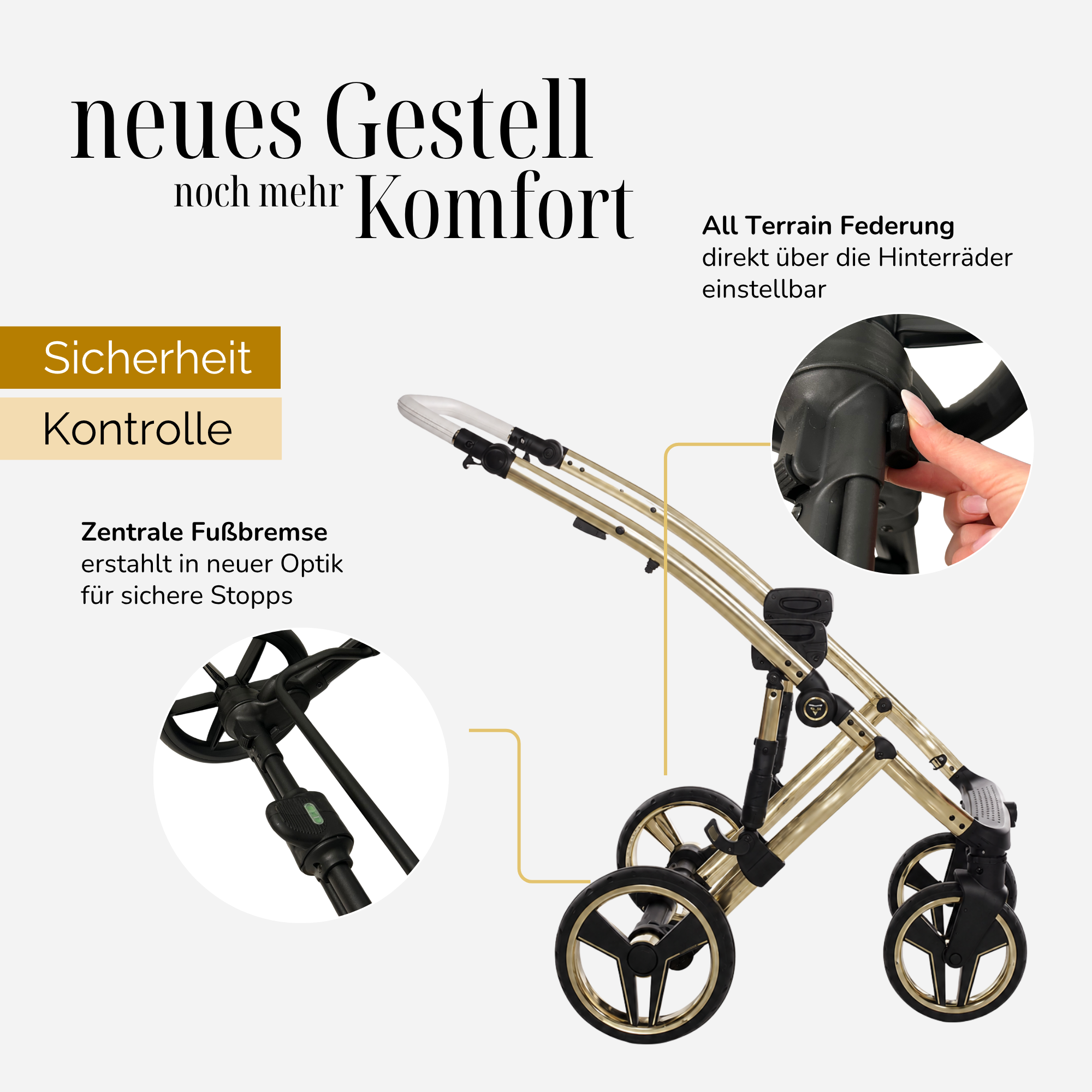 JUNAMA Kombikinderwagen Diamond Candy Premium