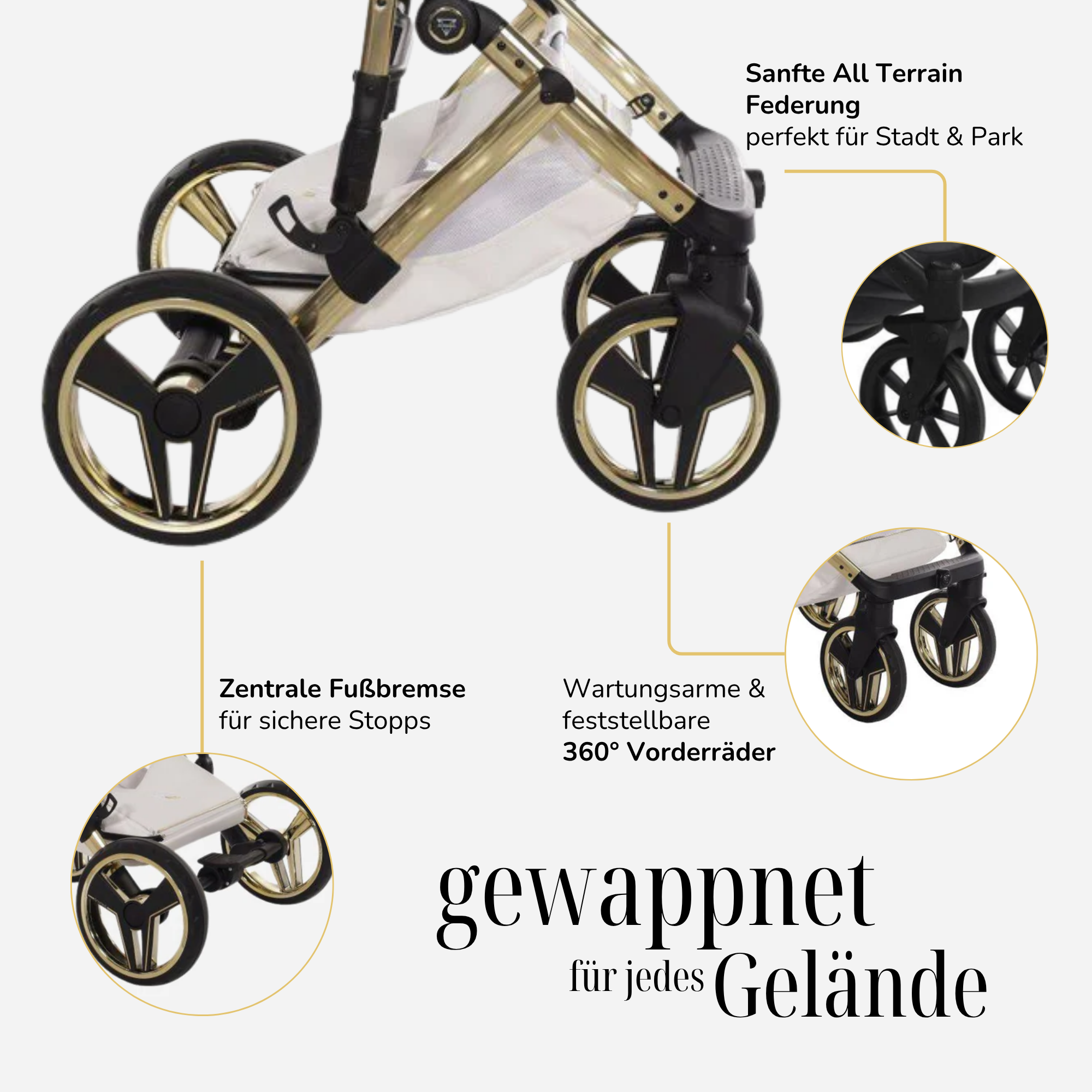 JUNAMA Kombikinderwagen Diamond Candy Premium