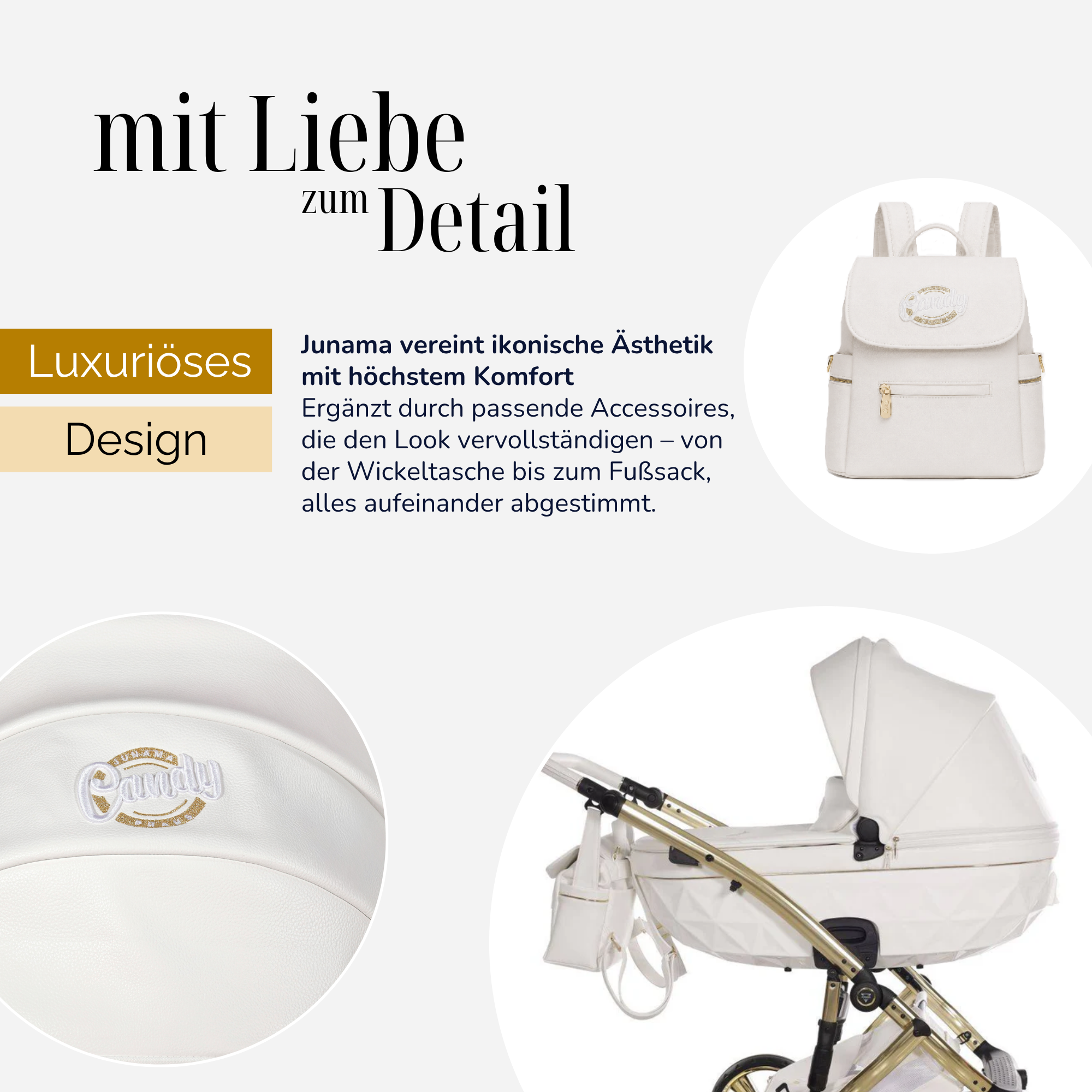JUNAMA Kombikinderwagen Diamond Candy Premium