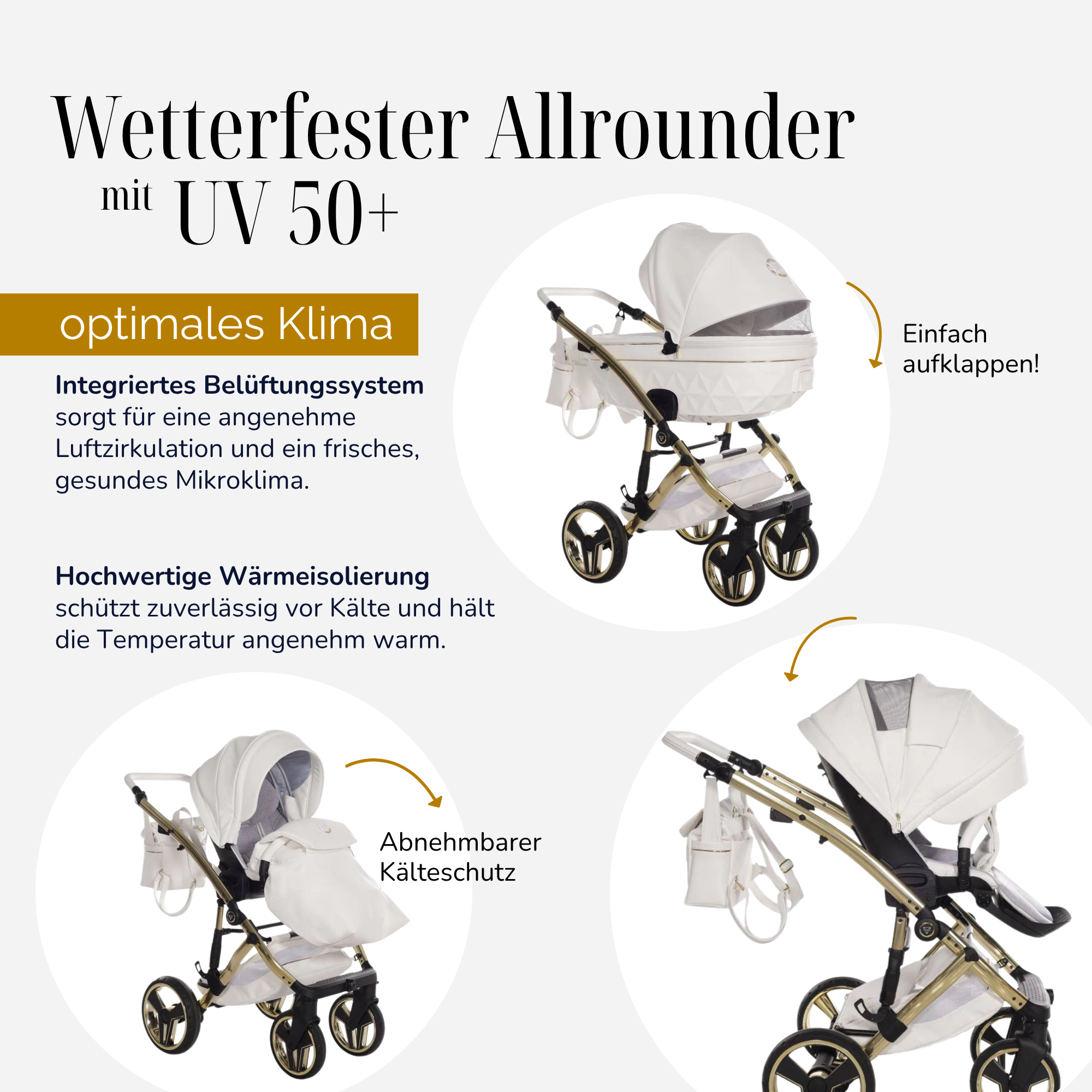 JUNAMA Kombikinderwagen Diamond Candy Premium