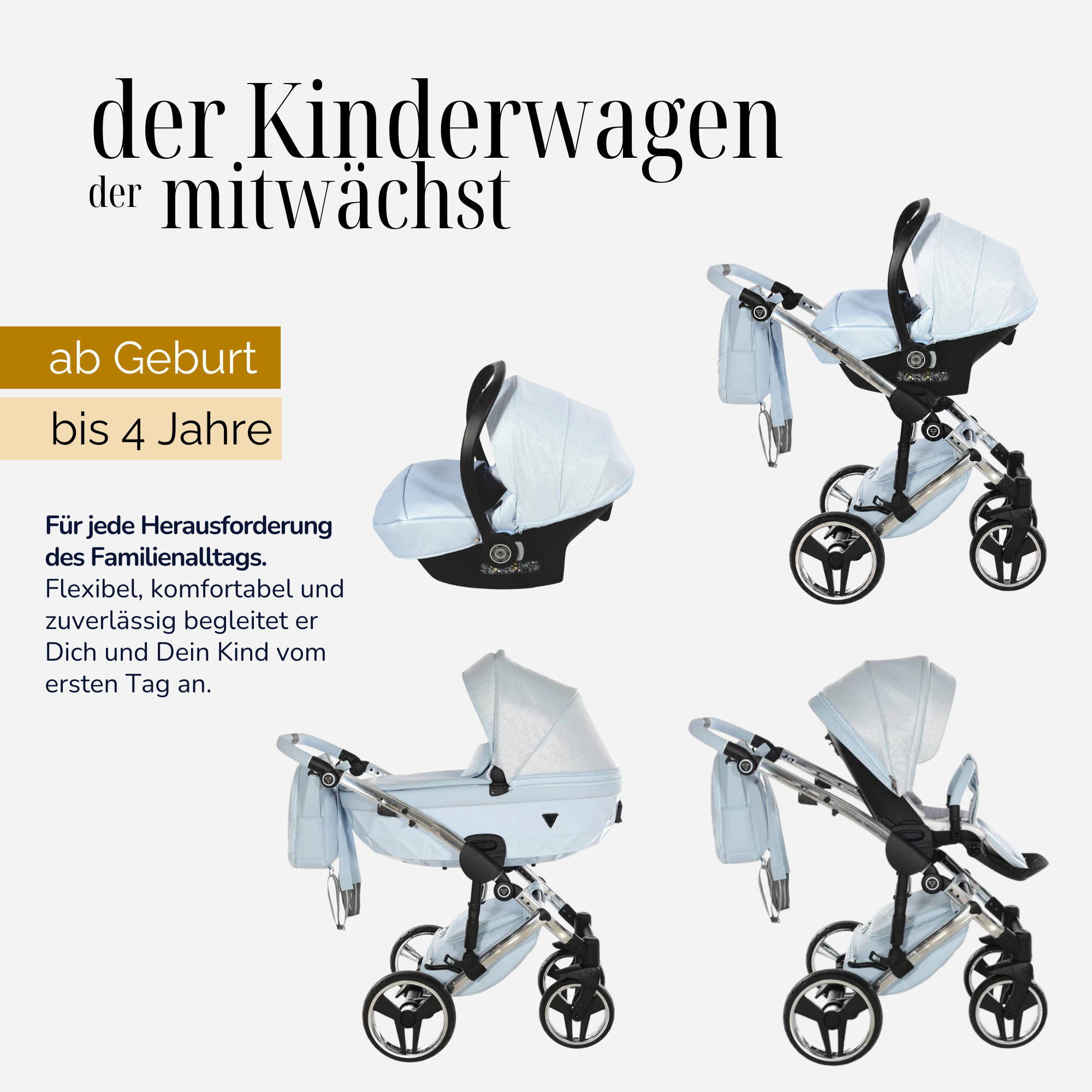 JUNAMA Kombikinderwagen Diamond Dolce