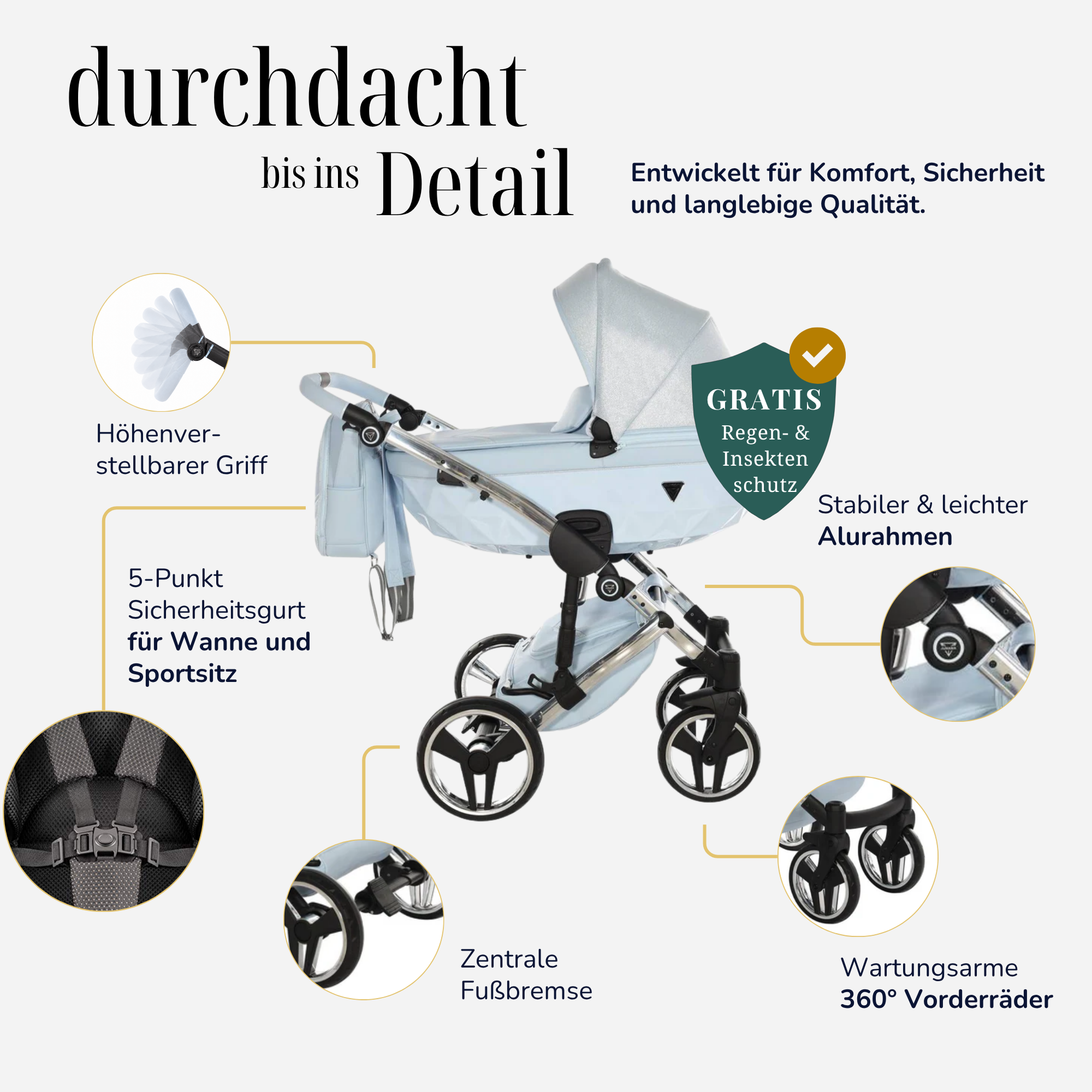 JUNAMA Kombikinderwagen Diamond Dolce