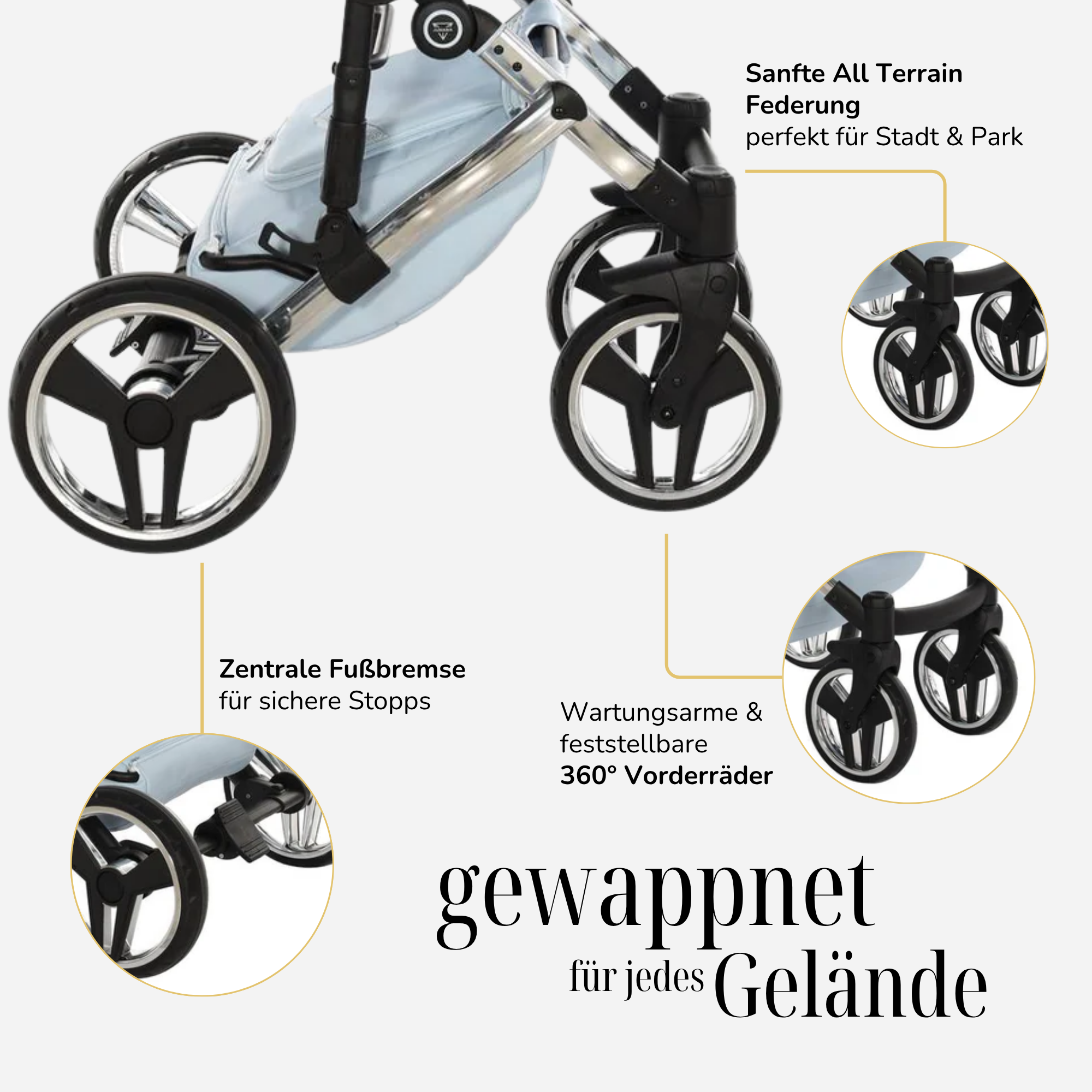 JUNAMA Kombikinderwagen Diamond Dolce