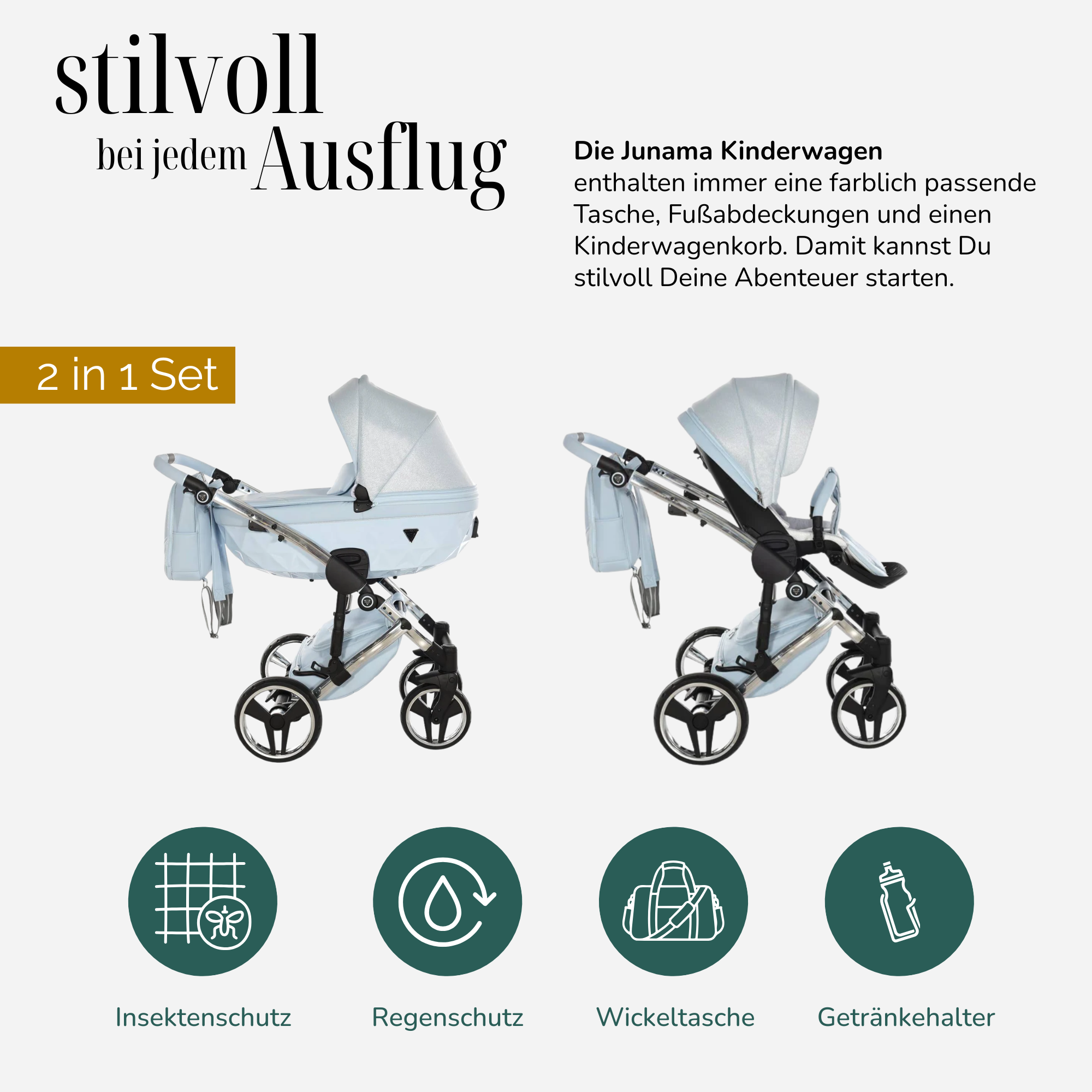 JUNAMA Kombikinderwagen Diamond Dolce