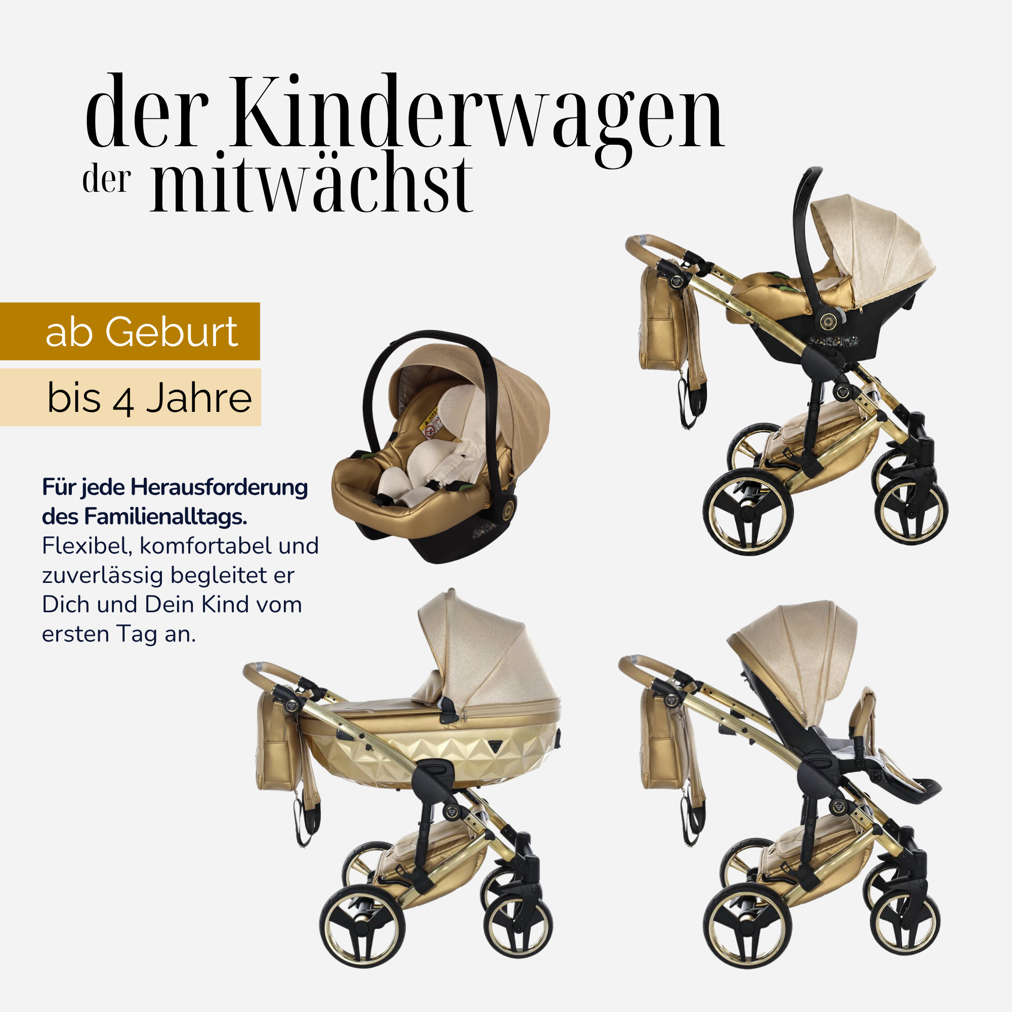 JUNAMA Kombikinderwagen Diamond Dolce
