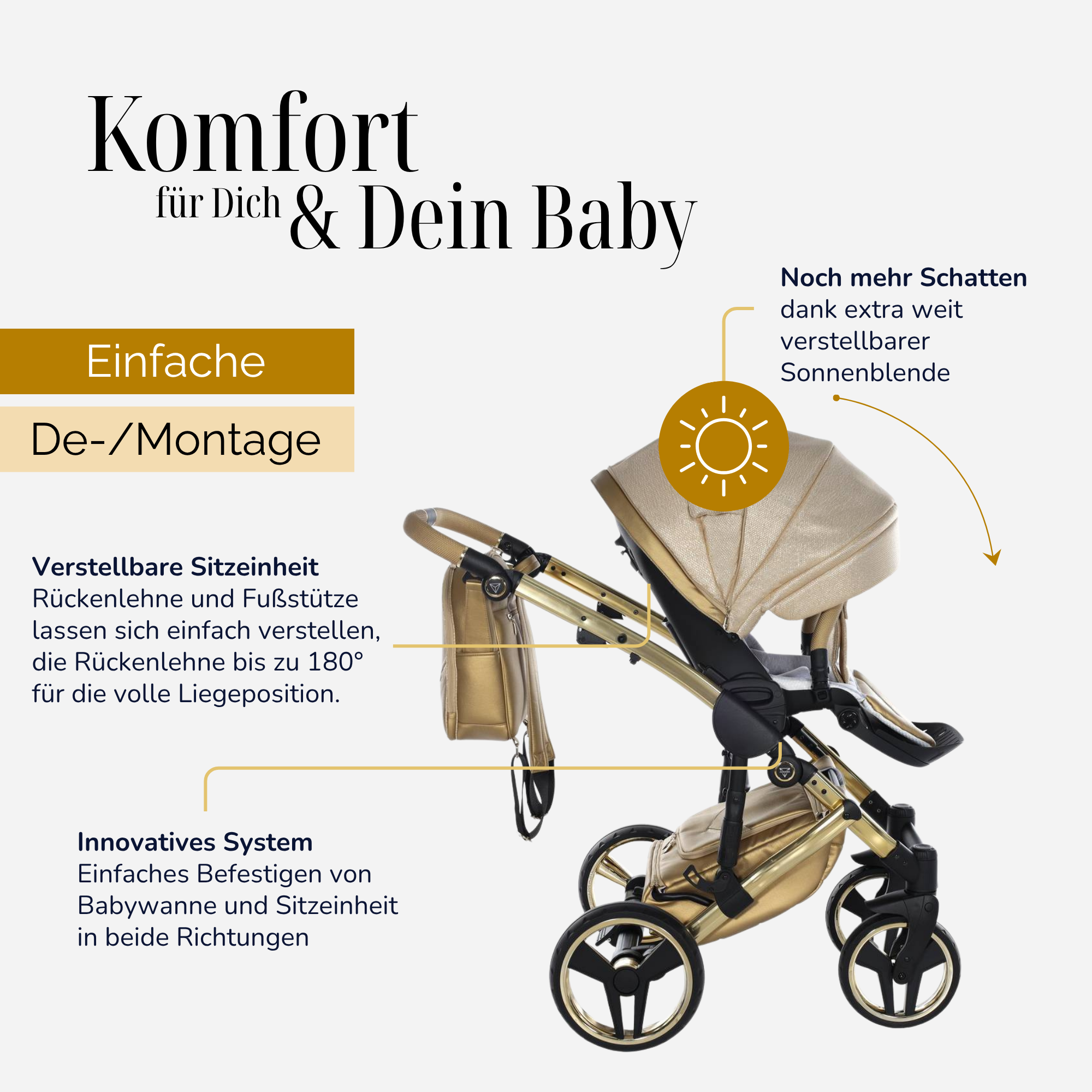 JUNAMA Kombikinderwagen Diamond Dolce