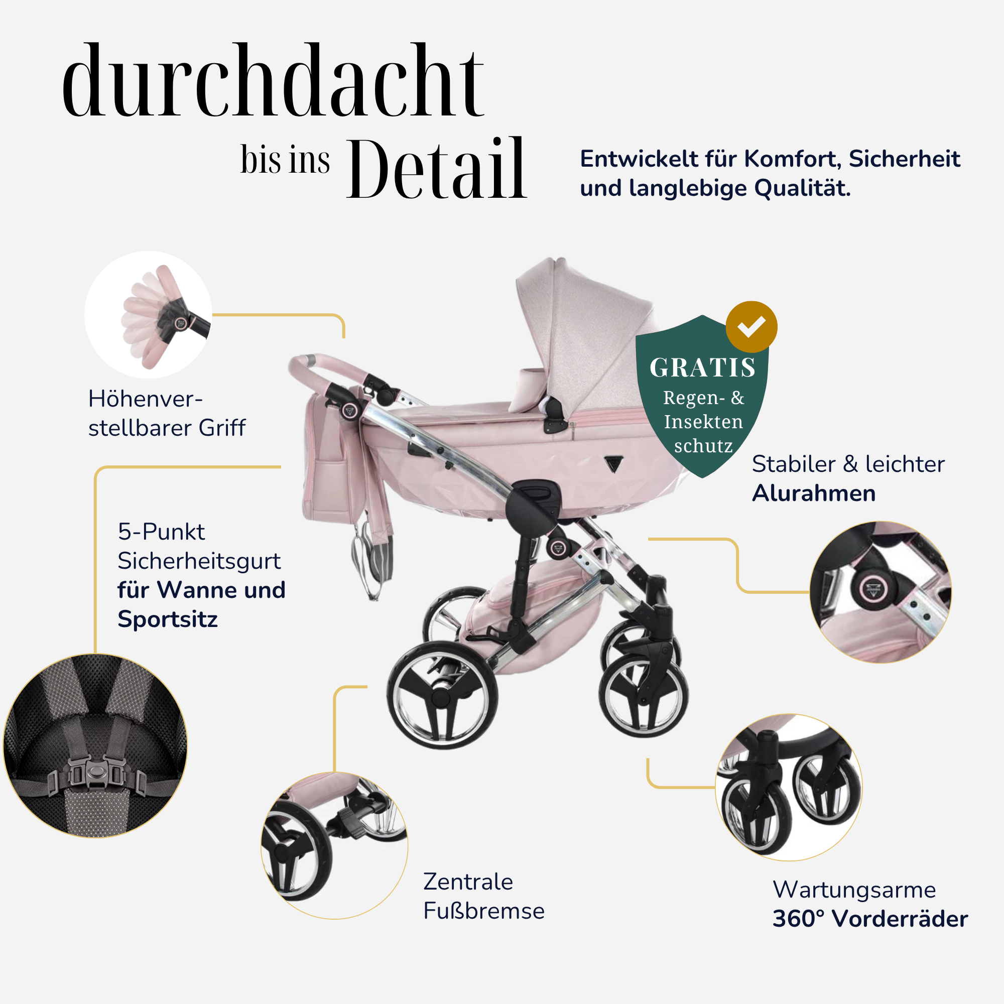 JUNAMA Kombikinderwagen Diamond Dolce