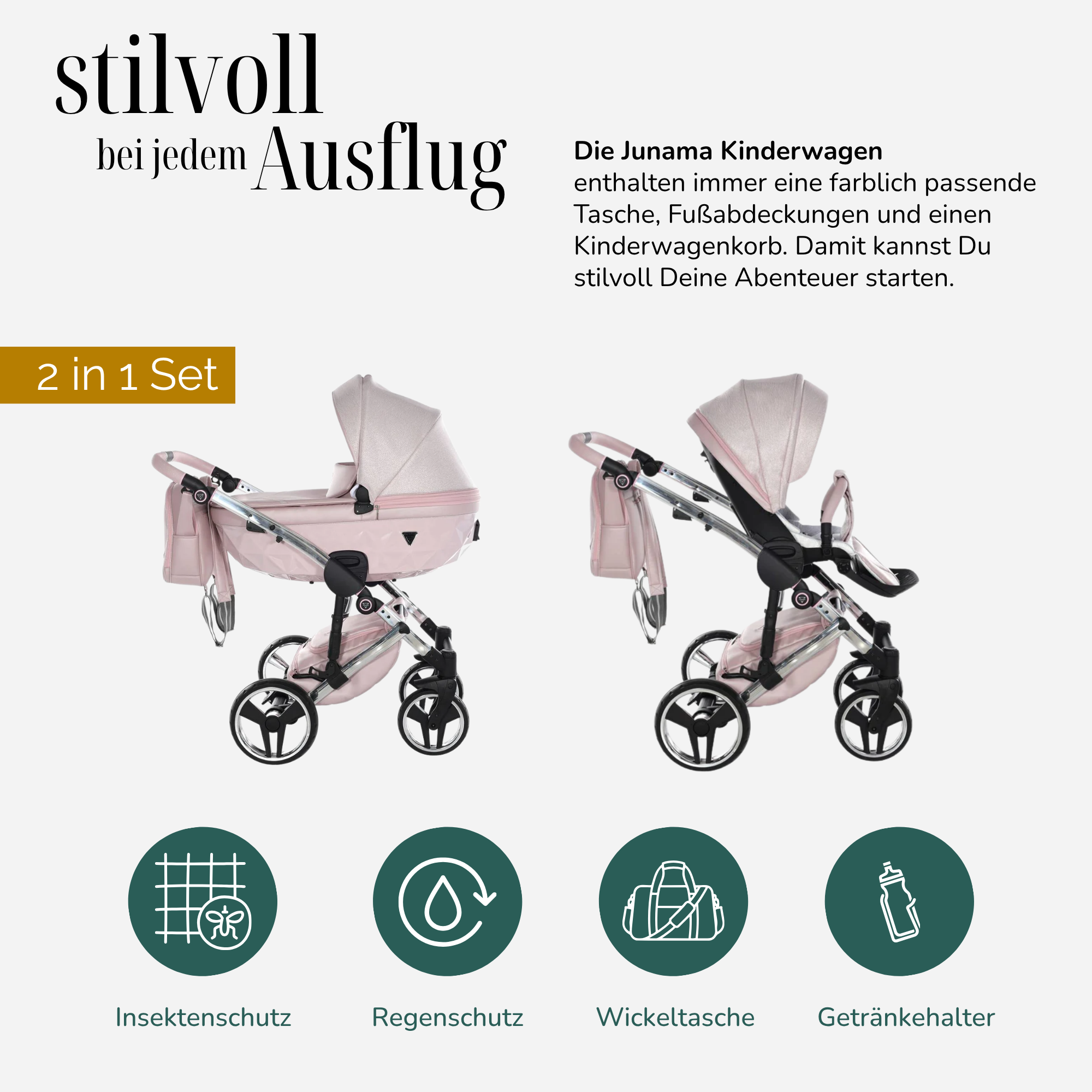 JUNAMA Kombikinderwagen Diamond Dolce