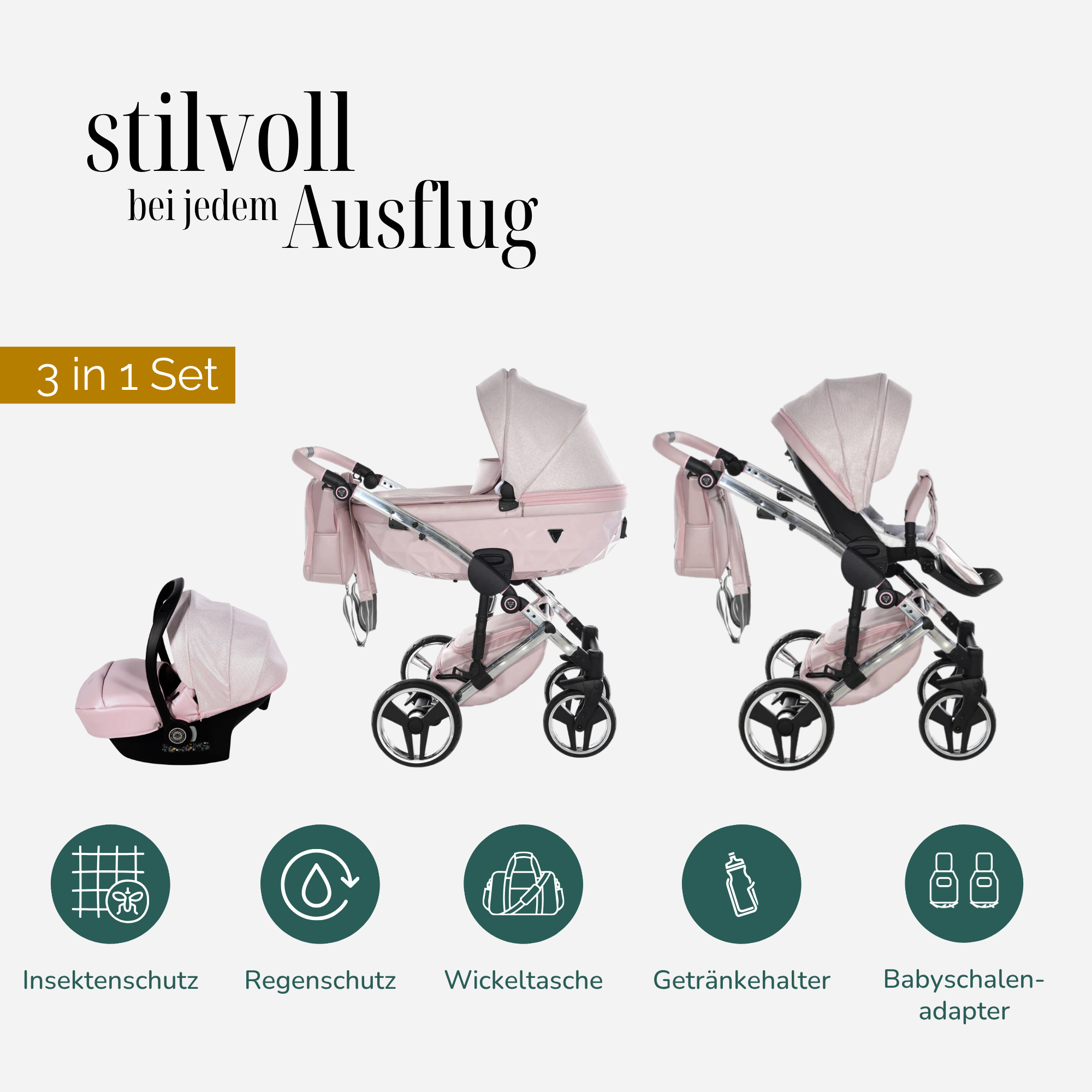 JUNAMA Kombikinderwagen Diamond Dolce