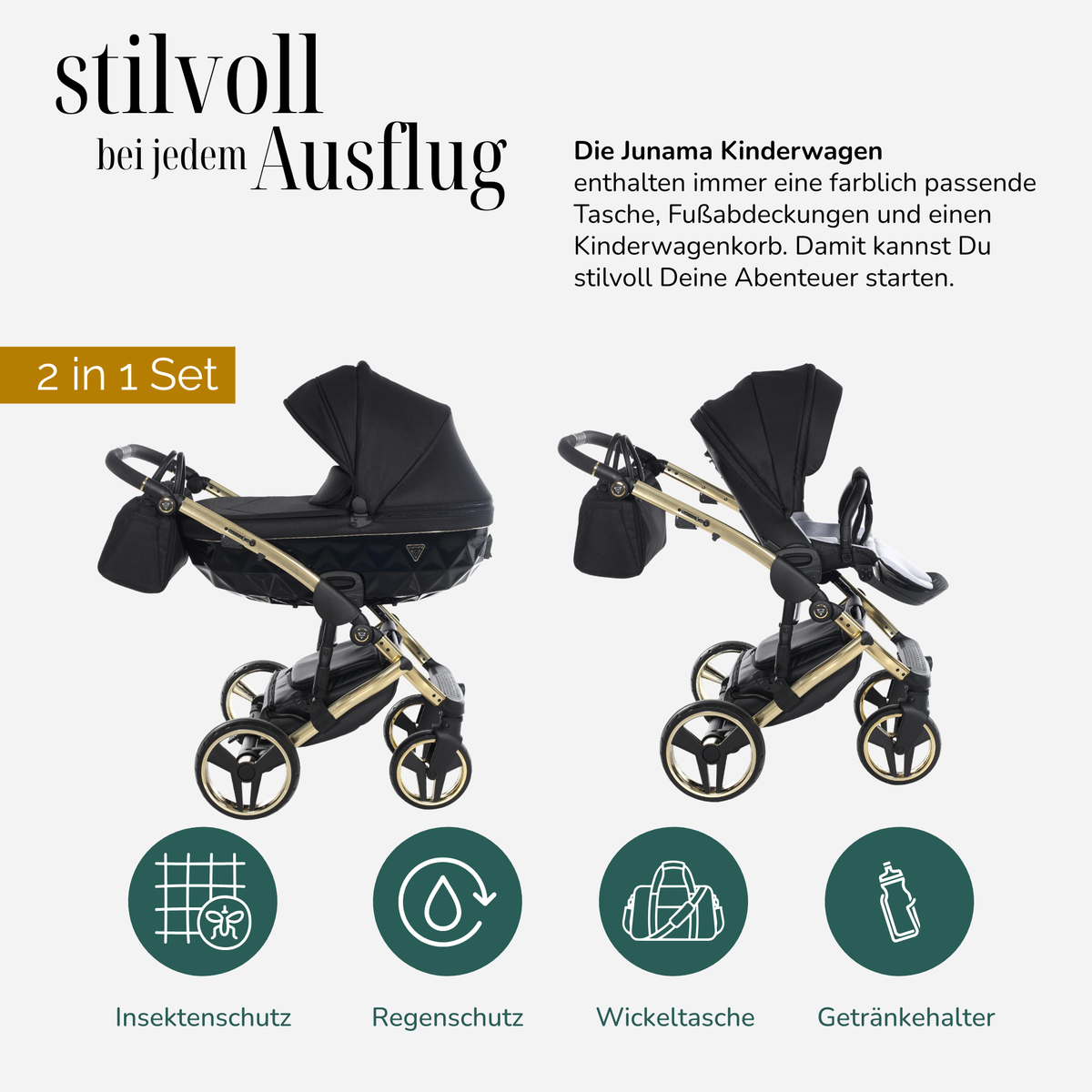 JUNAMA Kombikinderwagen Diamond S-Line