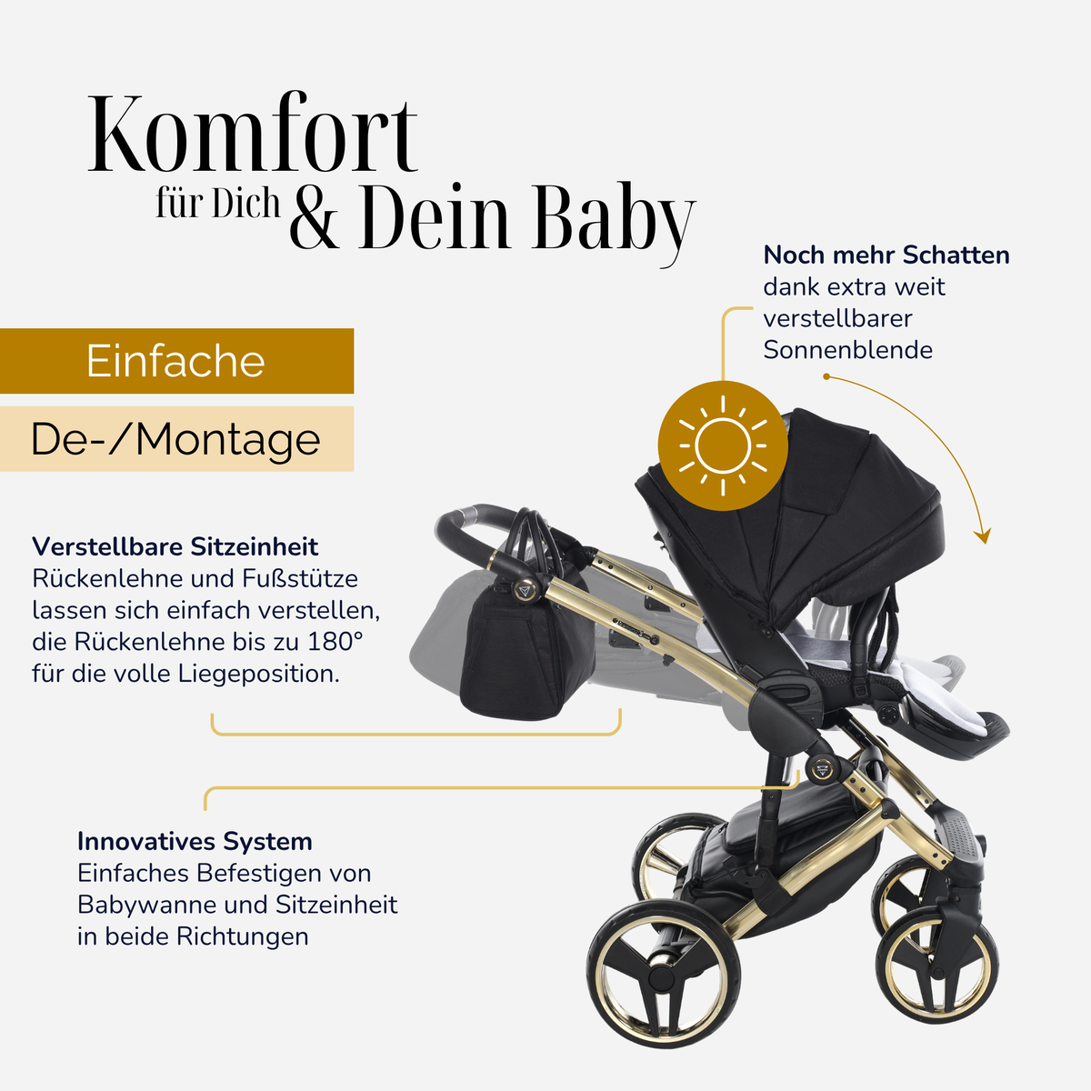 JUNAMA Kombikinderwagen Diamond S-Line