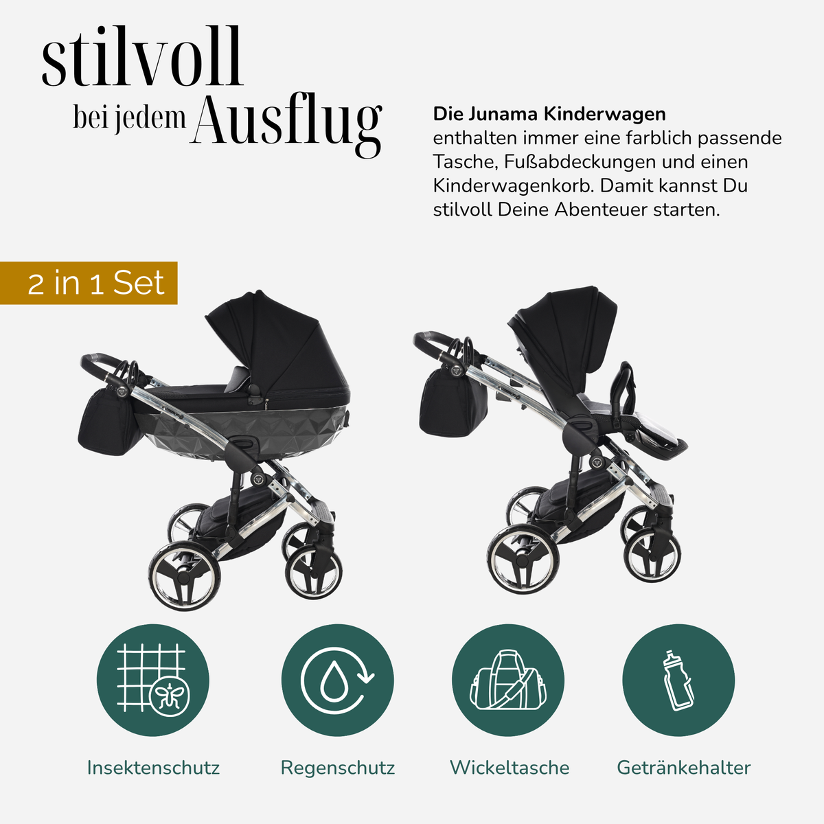 JUNAMA Kombikinderwagen Diamond S-Line