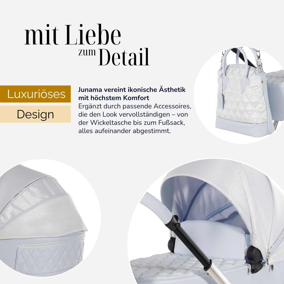 JUNAMA Kombikinderwagen Ellegante Lamé