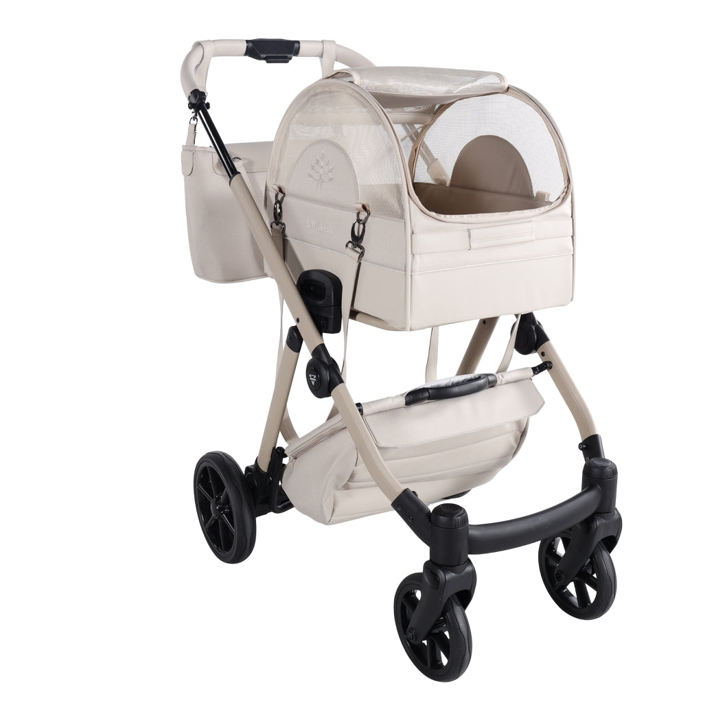 JUNAMA 2-in-1 Hunde Buggy und Trägerbox