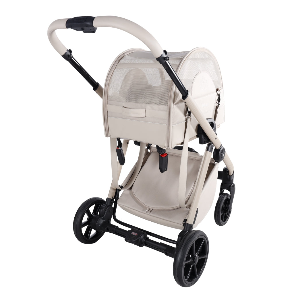 JUNAMA 2-in-1 Hunde Buggy und Trägerbox