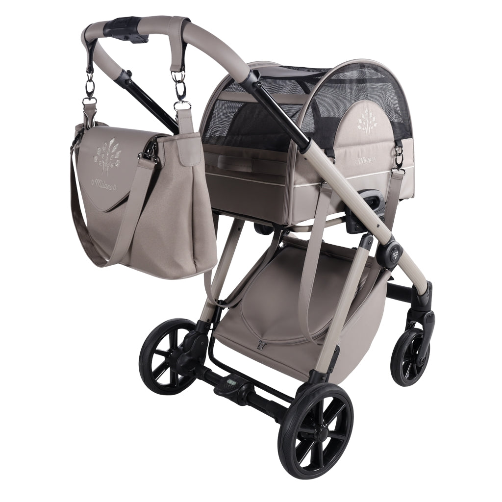 JUNAMA 2-in-1 Hunde Buggy und Trägerbox