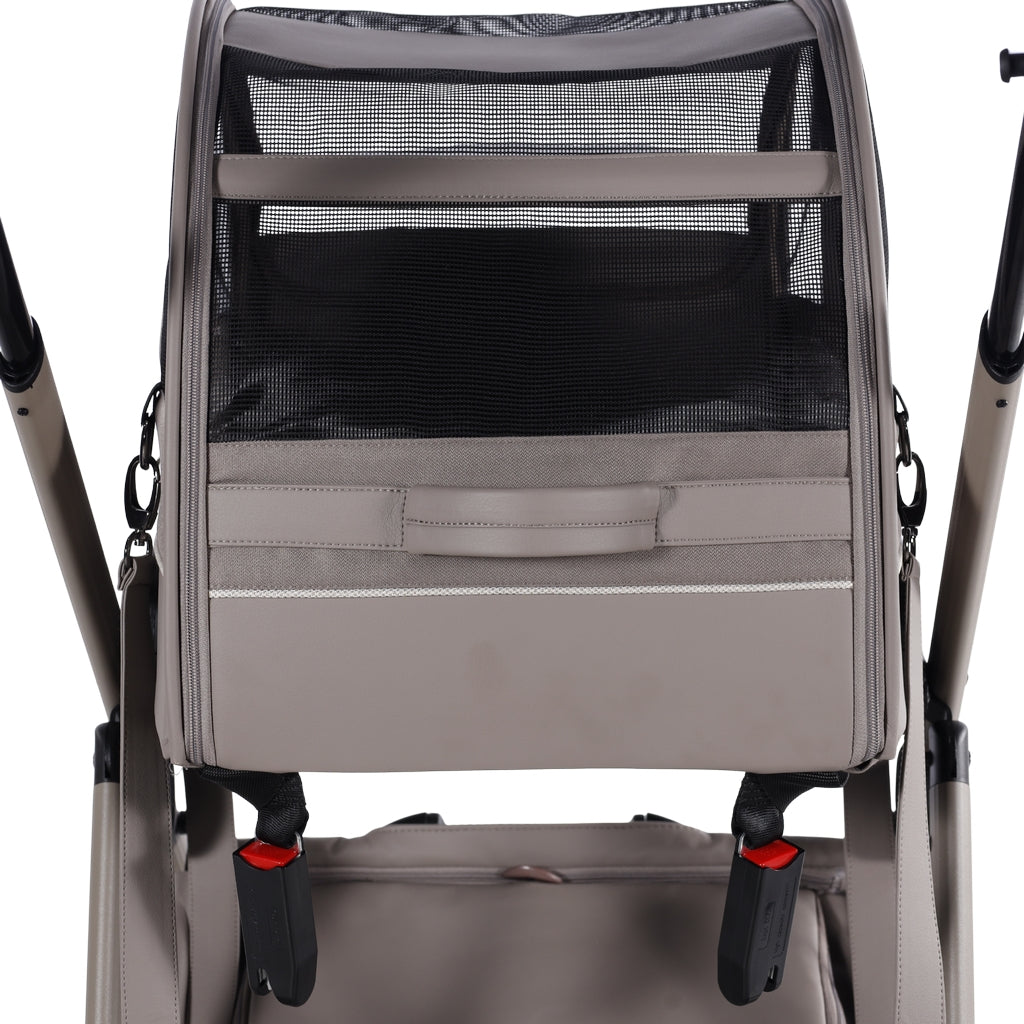 JUNAMA 2-in-1 Hunde Buggy und Trägerbox