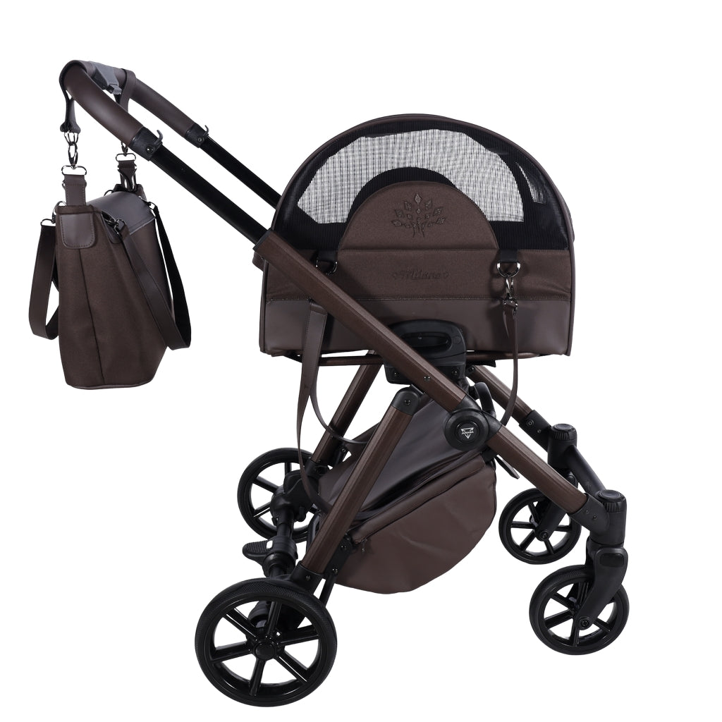 JUNAMA 2-in-1 Hunde Buggy und Trägerbox