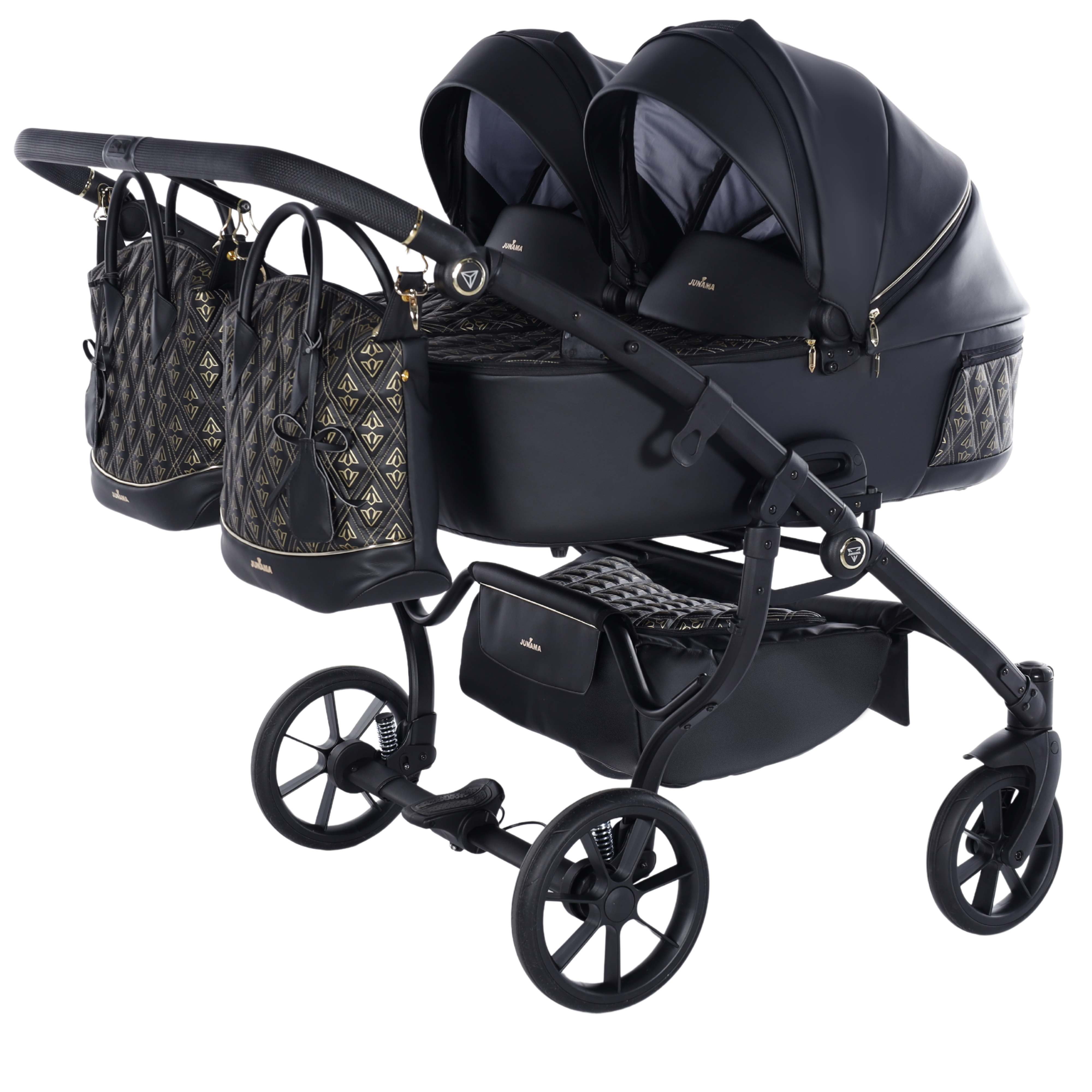 JUNAMA Zwillingskinderwagen Duo Art Deco