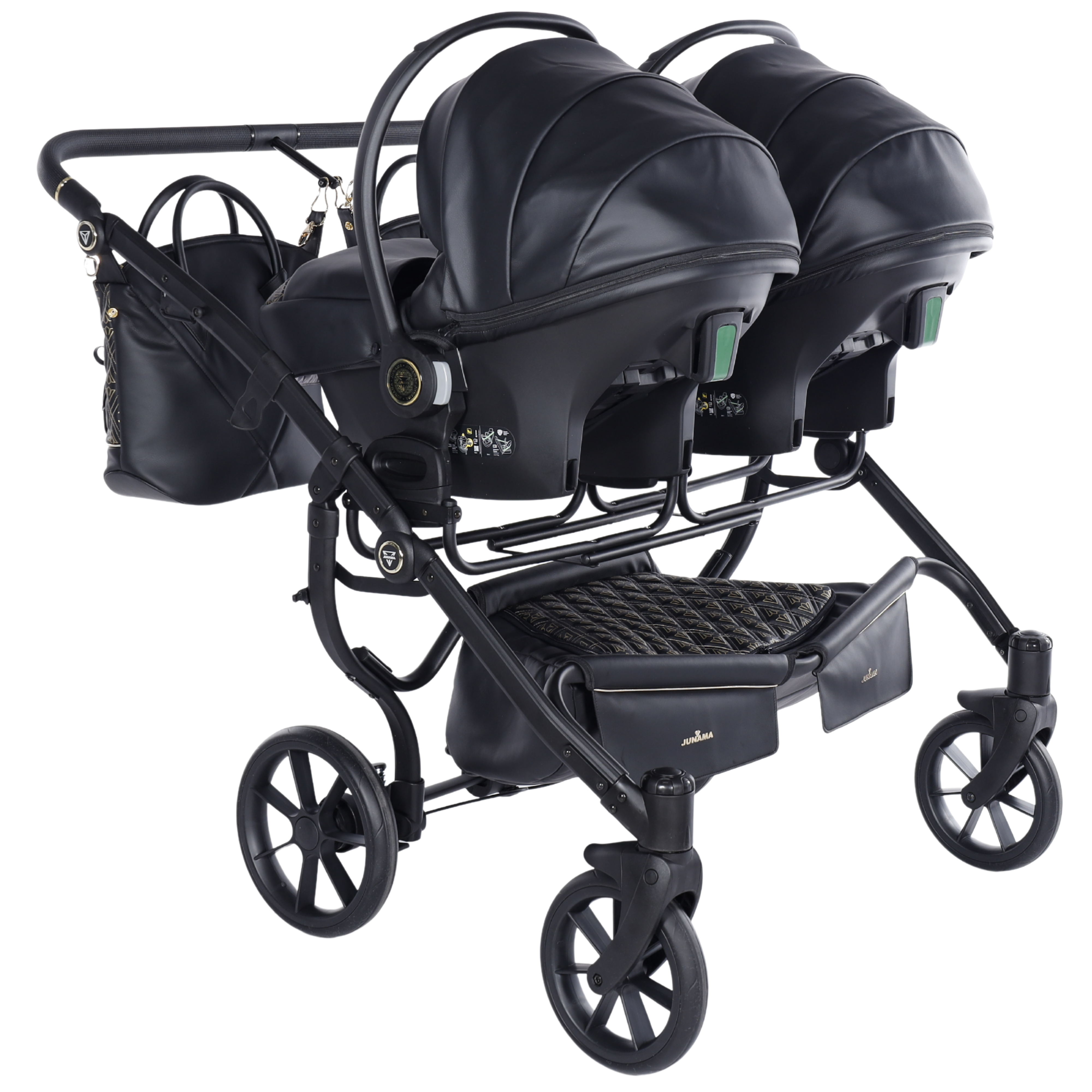 JUNAMA Zwillingskinderwagen Duo Art Deco