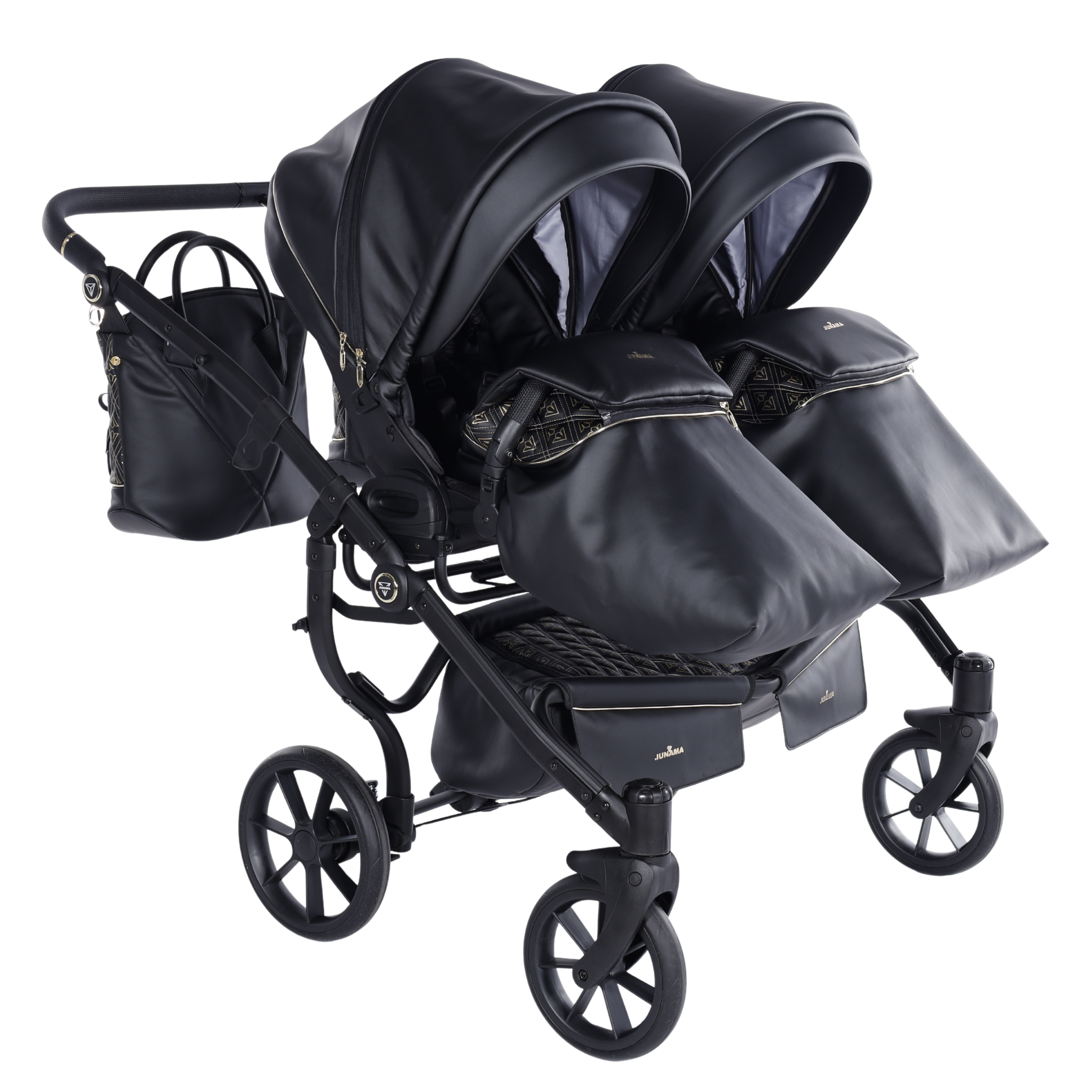 JUNAMA Zwillingskinderwagen Duo Art Deco