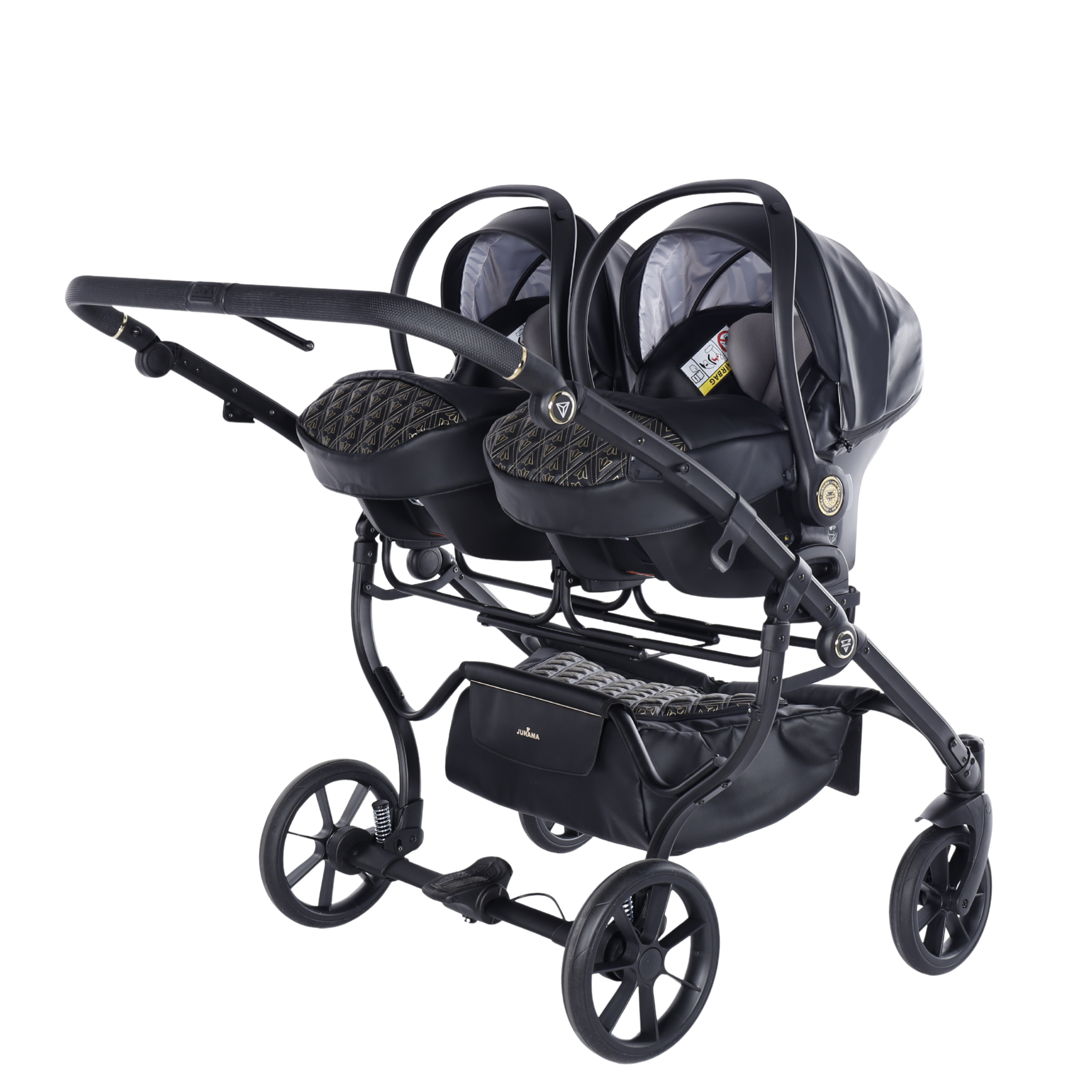 JUNAMA Zwillingskinderwagen Duo Art Deco